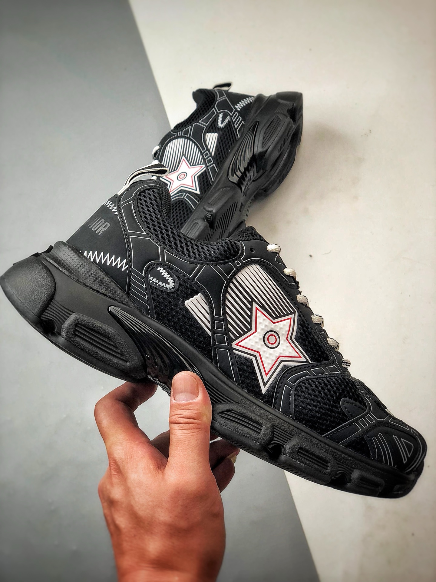 Dior/迪奥 Chrono系列 黑色 25ss本季最新单品 圆头系带生活休闲运动鞋-Chinese UA Cheap High Quatity Brand Clothes Bags handbags Sneakers wholesale wholesaler seller from China Factory suppliers Fashion Clothing Shoes best Quality Beautiful Price Dior/迪奥 Chrono系列 黑色 25ss本季最新单品 圆头系带生活休闲运动鞋