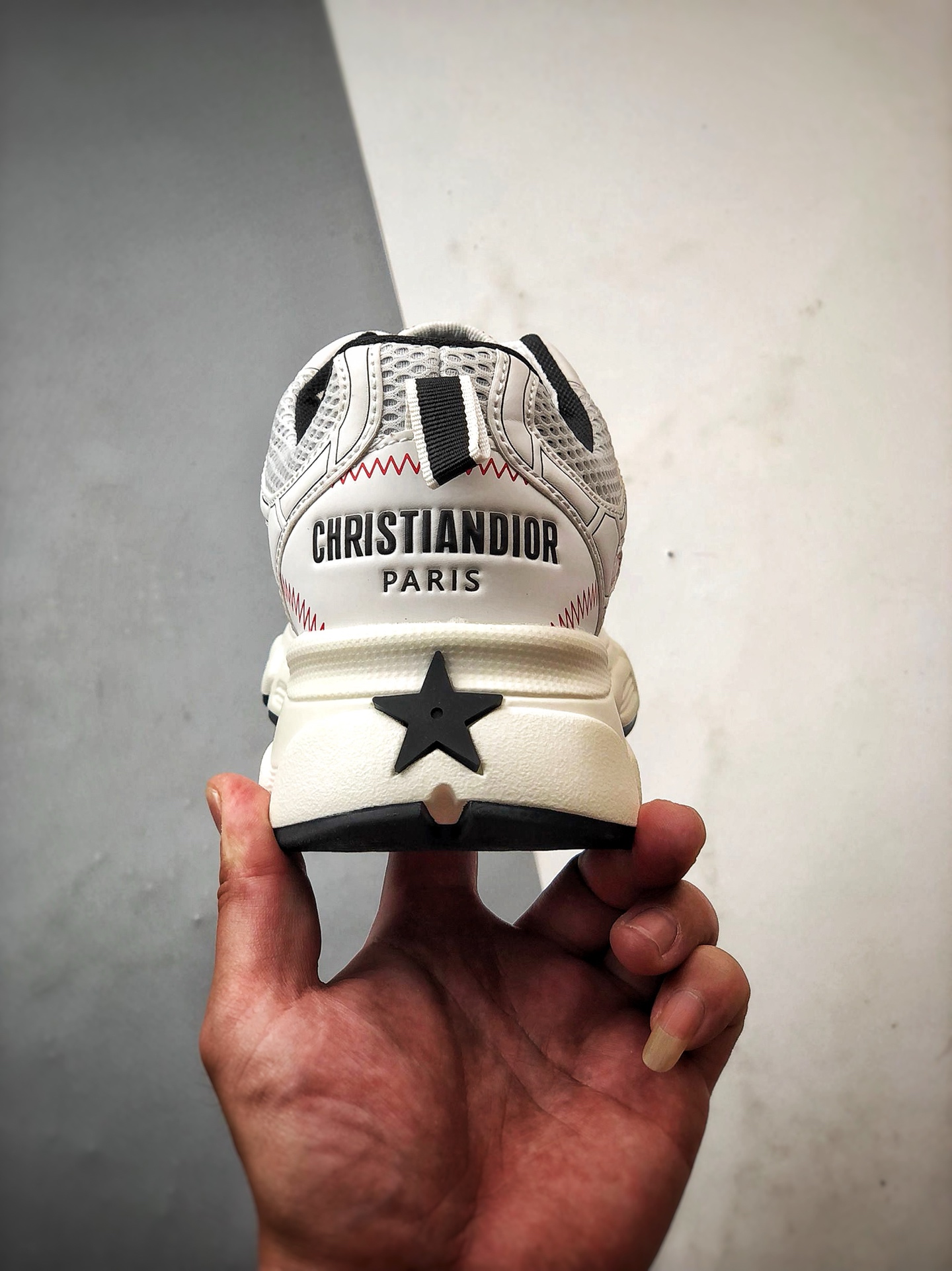 Dior/迪奥 Chrono系列 白红 25ss本季最新单品 圆头系带生活休闲运动鞋-Chinese UA Cheap High Quatity Brand Clothes Bags handbags Sneakers wholesale wholesaler seller from China Factory suppliers Fashion Clothing Shoes best Quality Beautiful Price Dior/迪奥 Chrono系列 白红 25ss本季最新单品 圆头系带生活休闲运动鞋