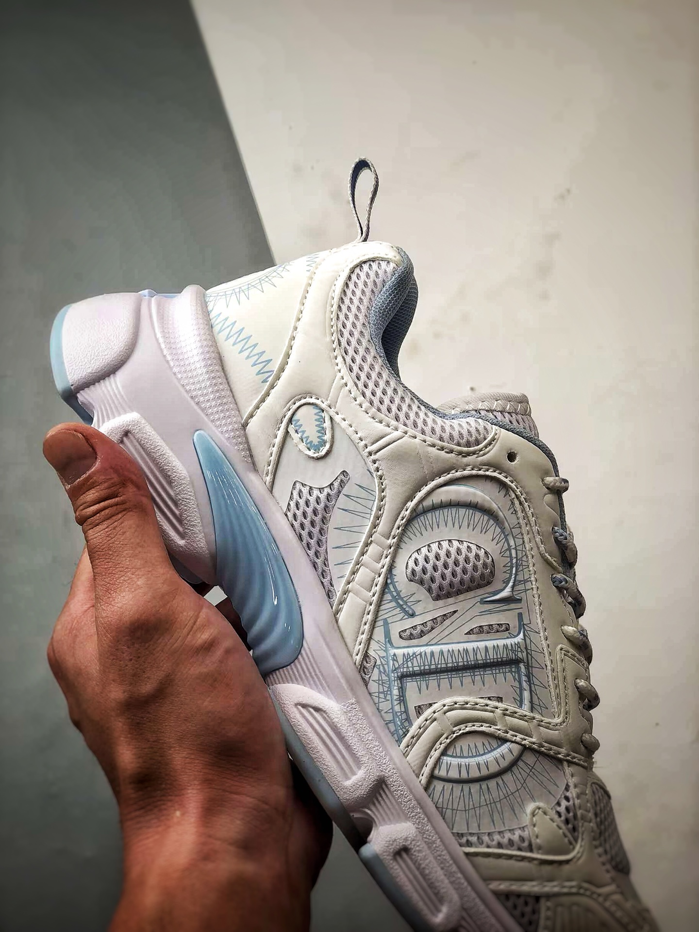 Dior/迪奥 Chrono系列 白蓝 25ss本季最新单品 圆头系带生活休闲运动鞋-Chinese UA Cheap High Quatity Brand Clothes Bags handbags Sneakers wholesale wholesaler seller from China Factory suppliers Fashion Clothing Shoes best Quality Beautiful Price Dior/迪奥 Chrono系列 白蓝 25ss本季最新单品 圆头系带生活休闲运动鞋