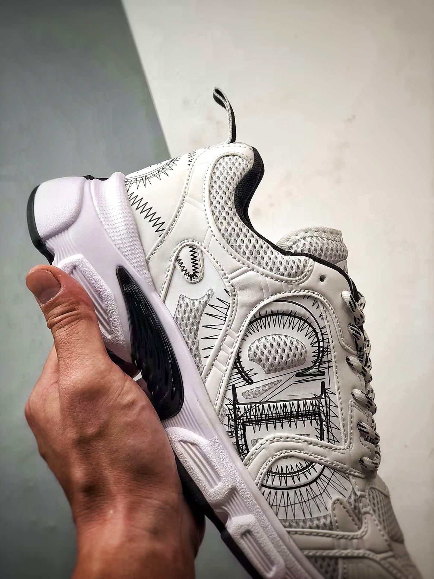 Dior/迪奥 Chrono系列 白黑 25ss本季最新单品 圆头系带生活休闲运动鞋-Chinese UA Cheap High Quatity Brand Clothes Bags handbags Sneakers wholesale wholesaler seller from China Factory suppliers Fashion Clothing Shoes best Quality Beautiful Price Dior/迪奥 Chrono系列 白黑 25ss本季最新单品 圆头系带生活休闲运动鞋