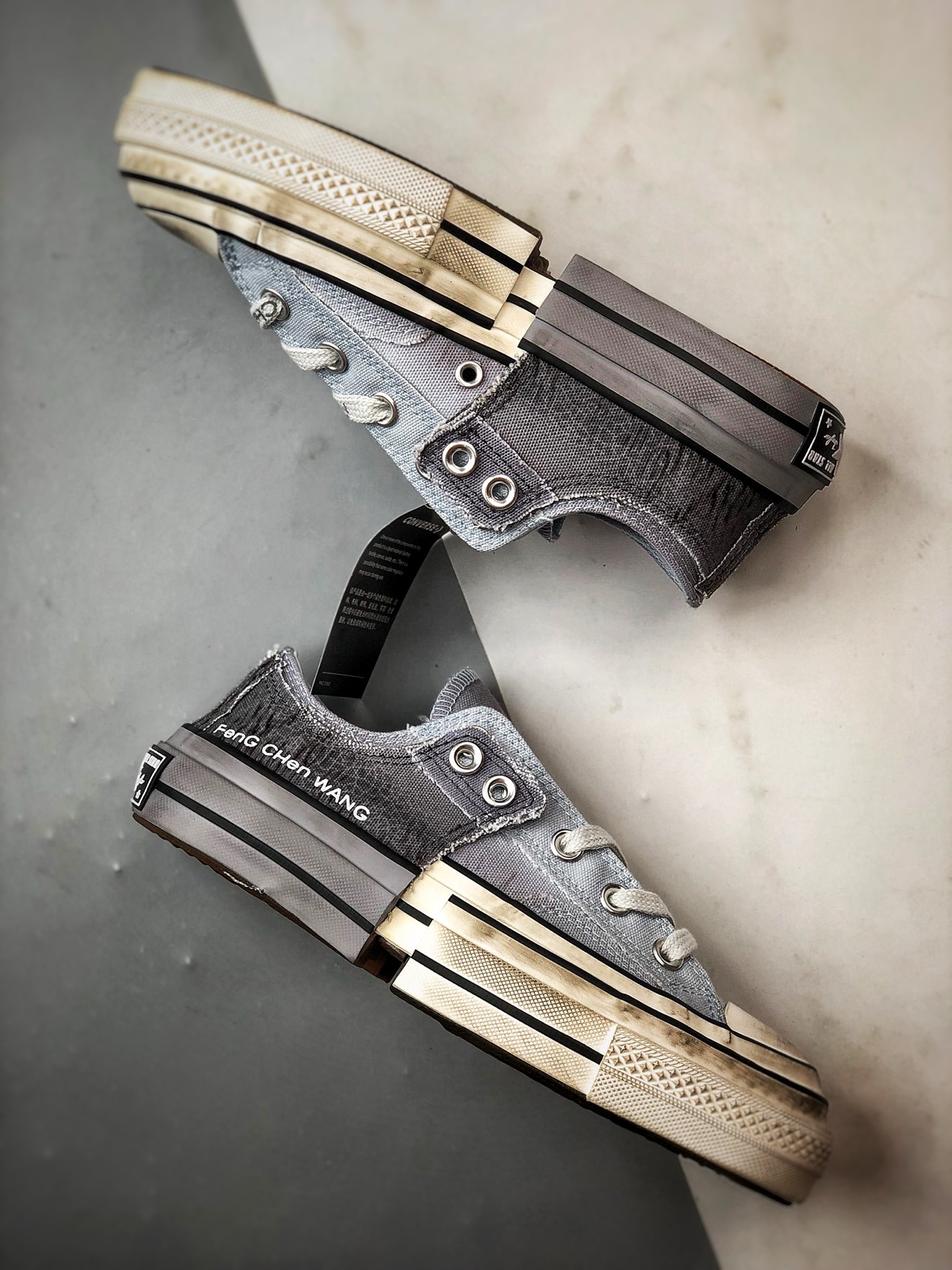 Converse x Feng Chen Wang 渐变灰蓝 设计师联名款 A15742C-莆田鞋,莆田鞋货源,高仿鞋,高仿鞋货源,安福档口,莆田高仿鞋,莆田鞋批发,高仿鞋批发,莆田高仿运动鞋,高仿运动鞋,莆田运动鞋 Converse x Feng Chen Wang 渐变灰蓝 设计师联名款 A15742C