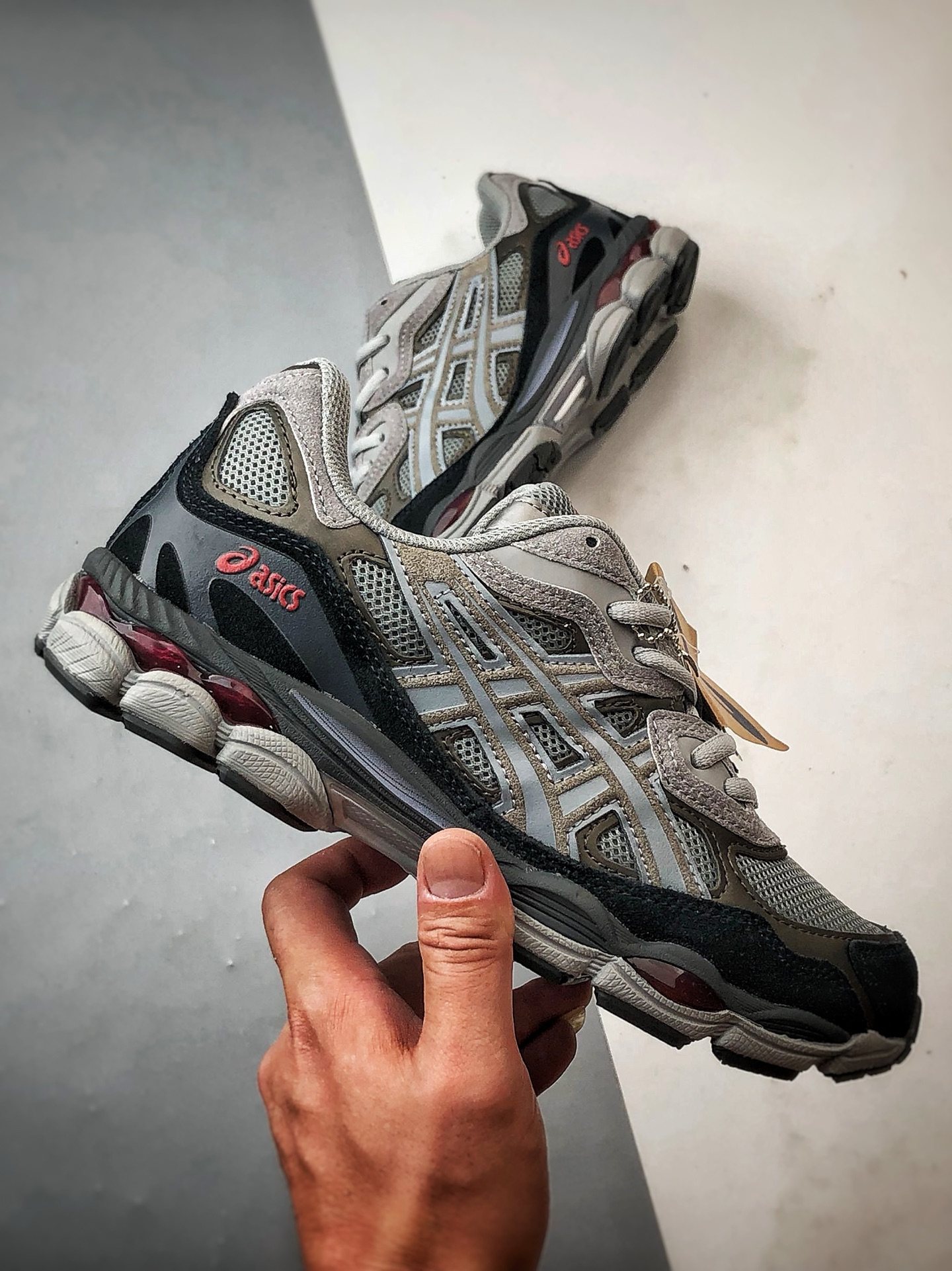 Asics Gel-NYC 复古单品 灰黑棕 亚瑟士新款厚底街头运动休闲鞋-莆田鞋,莆田鞋货源,高仿鞋,高仿鞋货源,安福档口,莆田高仿鞋,莆田鞋批发,高仿鞋批发,莆田高仿运动鞋,高仿运动鞋,莆田运动鞋 Asics Gel-NYC 复古单品 灰黑棕 亚瑟士新款厚底街头运动休闲鞋