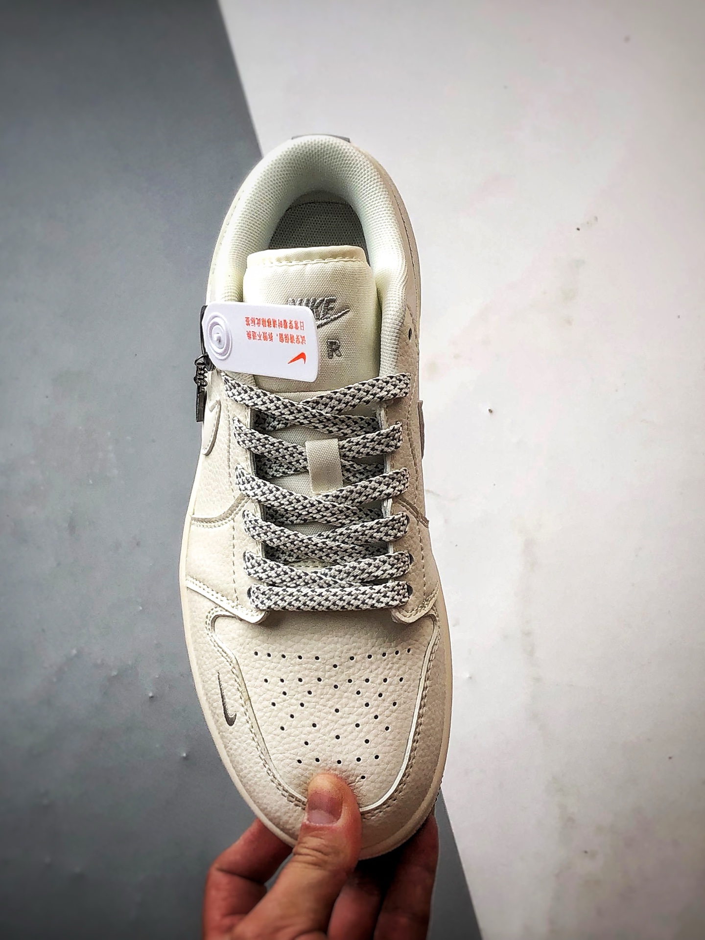 Air Jordan 1 Low OG ”高端定制” NK米白灰反光 XX3168-187