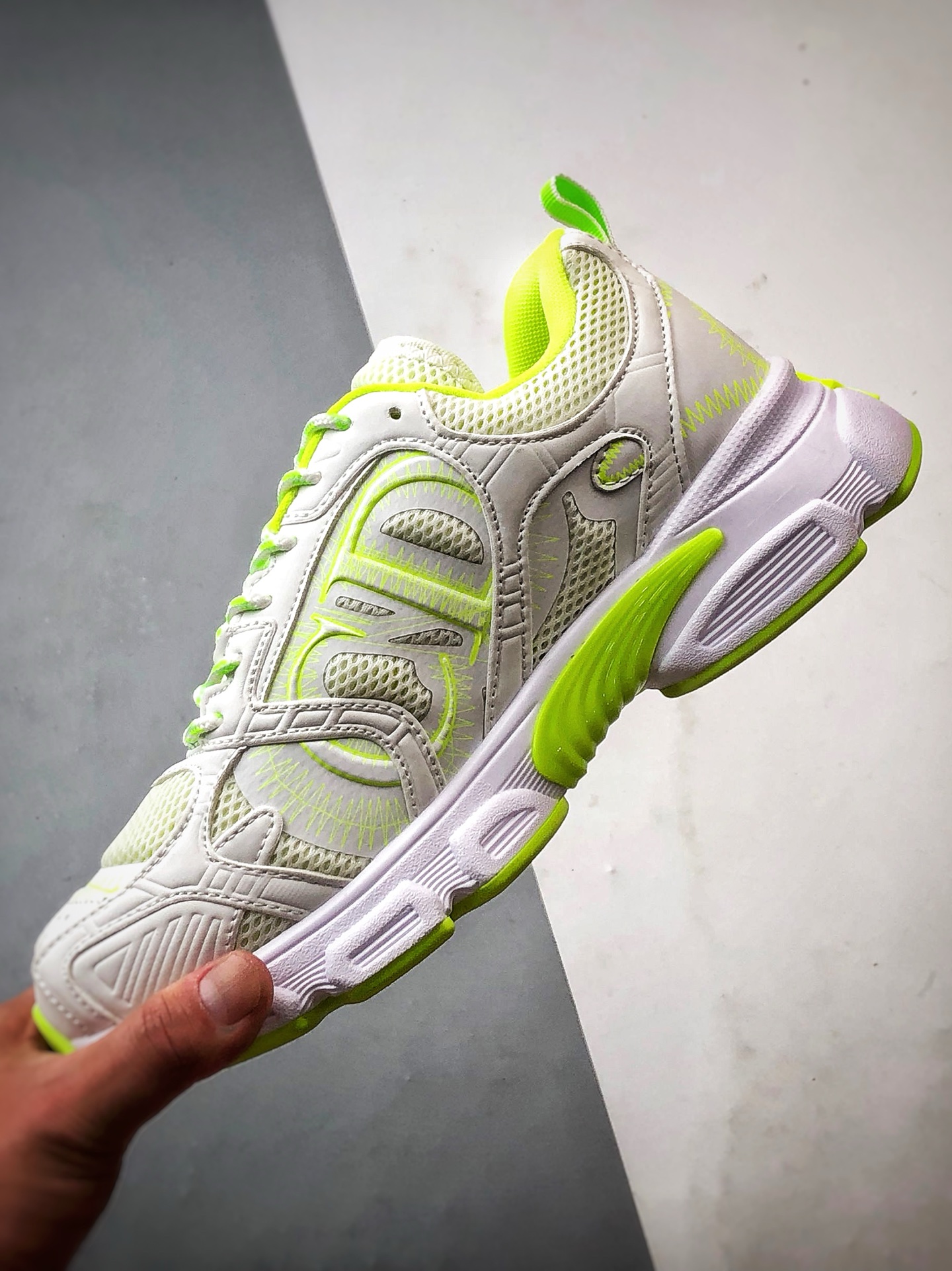 Dior/迪奥 Chrono系列 白绿 25ss本季最新单品 圆头系带生活休闲运动鞋-莆田鞋,莆田鞋货源,高仿鞋,高仿鞋货源,安福档口,莆田高仿鞋,莆田鞋批发,高仿鞋批发,莆田高仿运动鞋,高仿运动鞋,莆田运动鞋 Dior/迪奥 Chrono系列 白绿 25ss本季最新单品 圆头系带生活休闲运动鞋