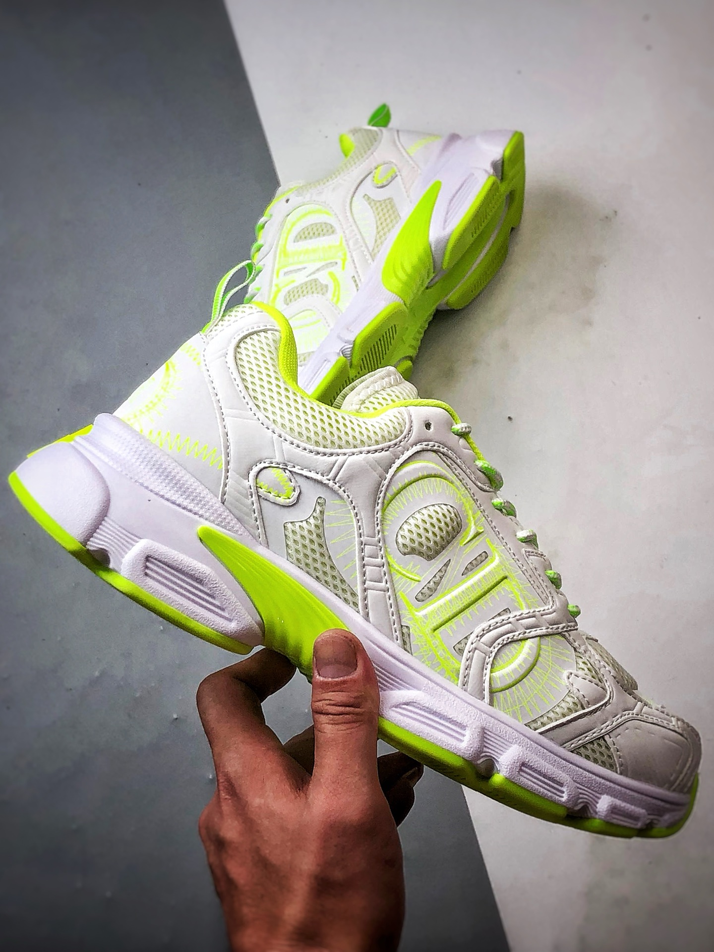 Dior/迪奥 Chrono系列 白绿 25ss本季最新单品 圆头系带生活休闲运动鞋-莆田鞋,莆田鞋货源,高仿鞋,高仿鞋货源,安福档口,莆田高仿鞋,莆田鞋批发,高仿鞋批发,莆田高仿运动鞋,高仿运动鞋,莆田运动鞋 Dior/迪奥 Chrono系列 白绿 25ss本季最新单品 圆头系带生活休闲运动鞋