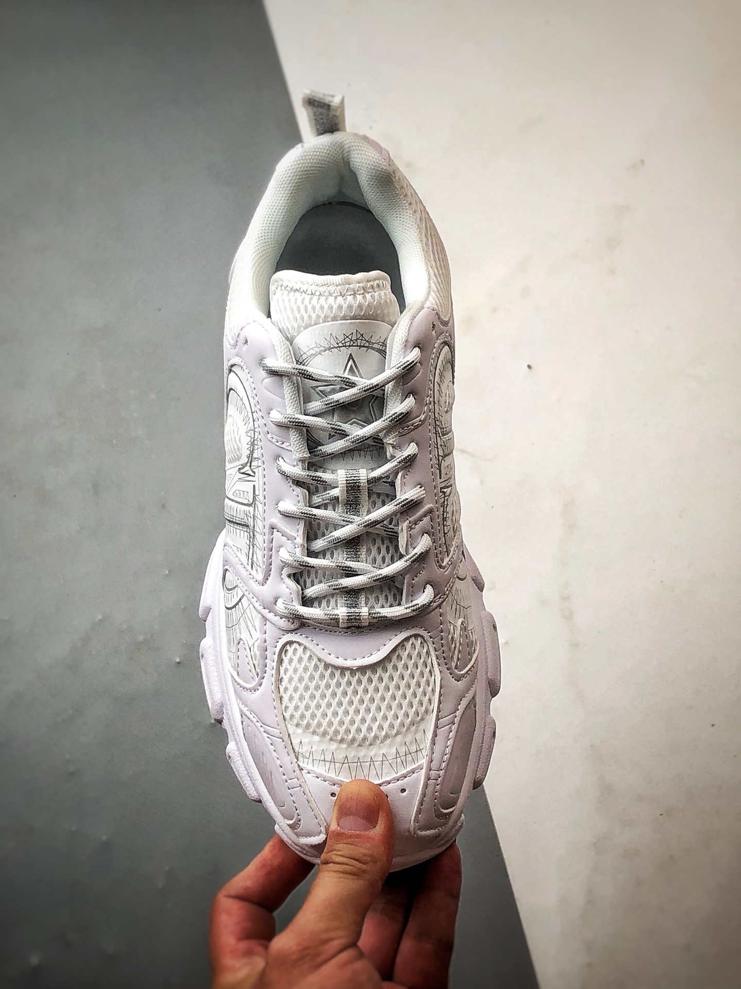 Dior/迪奥 Chrono系列 白色 25ss本季最新单品 圆头系带生活休闲运动鞋