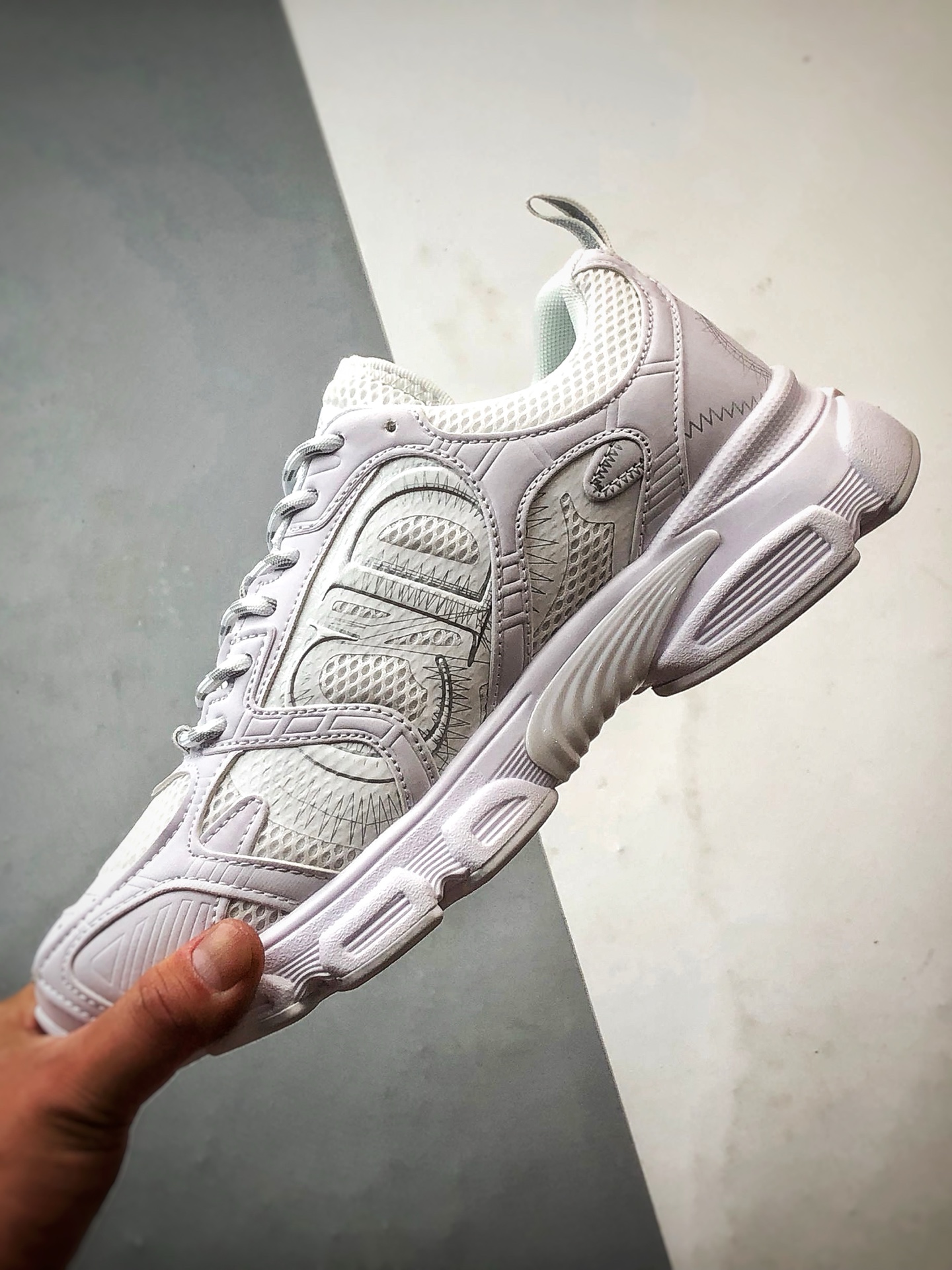 Dior/迪奥 Chrono系列 白色 25ss本季最新单品 圆头系带生活休闲运动鞋