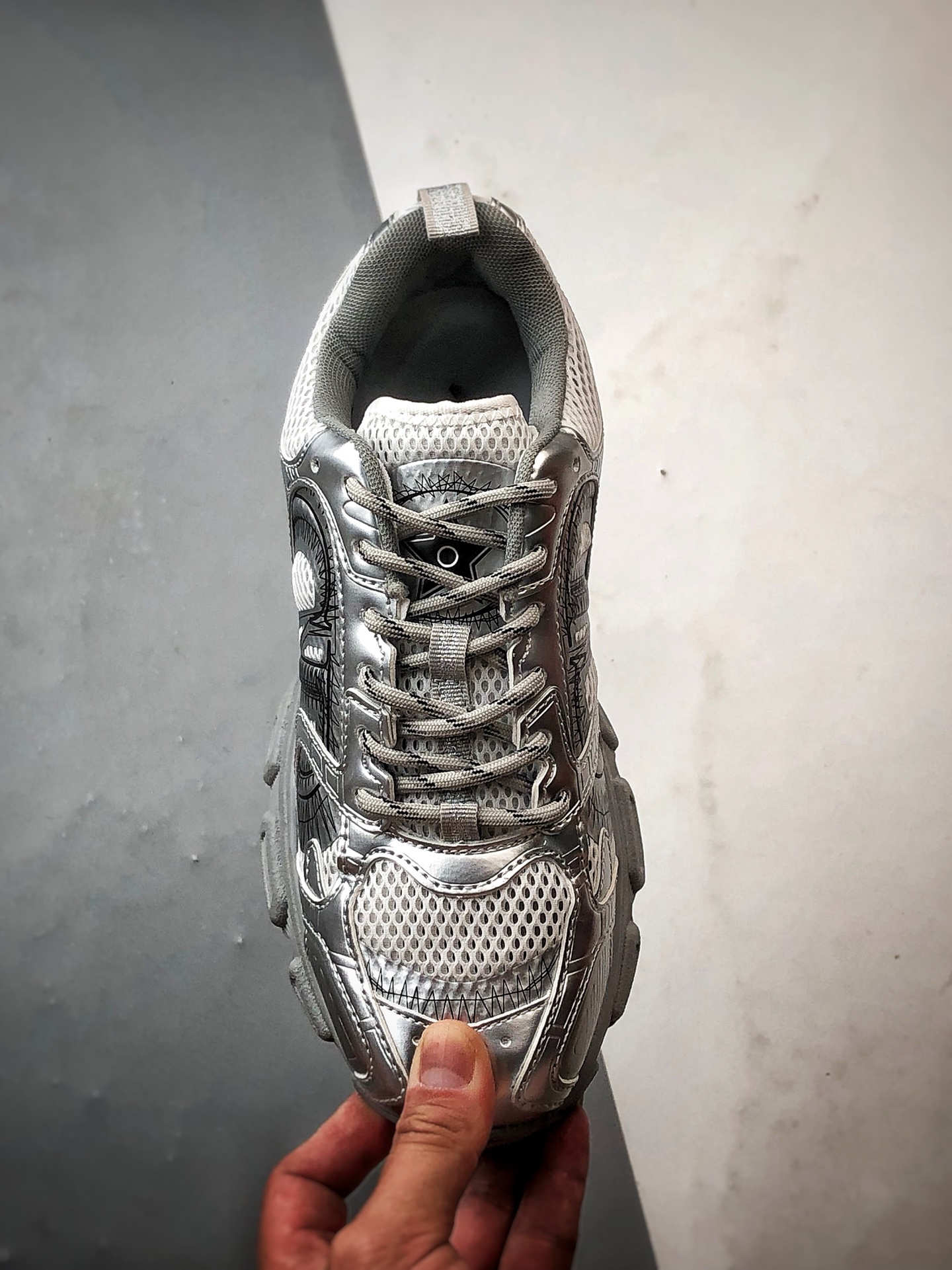 Dior/迪奥 Chrono系列 灰银 25ss本季最新单品 圆头系带生活休闲运动鞋-Chinese UA Cheap High Quatity Brand Clothes Bags handbags Sneakers wholesale wholesaler seller from China Factory suppliers Fashion Clothing Shoes best Quality Beautiful Price Dior/迪奥 Chrono系列 灰银 25ss本季最新单品 圆头系带生活休闲运动鞋