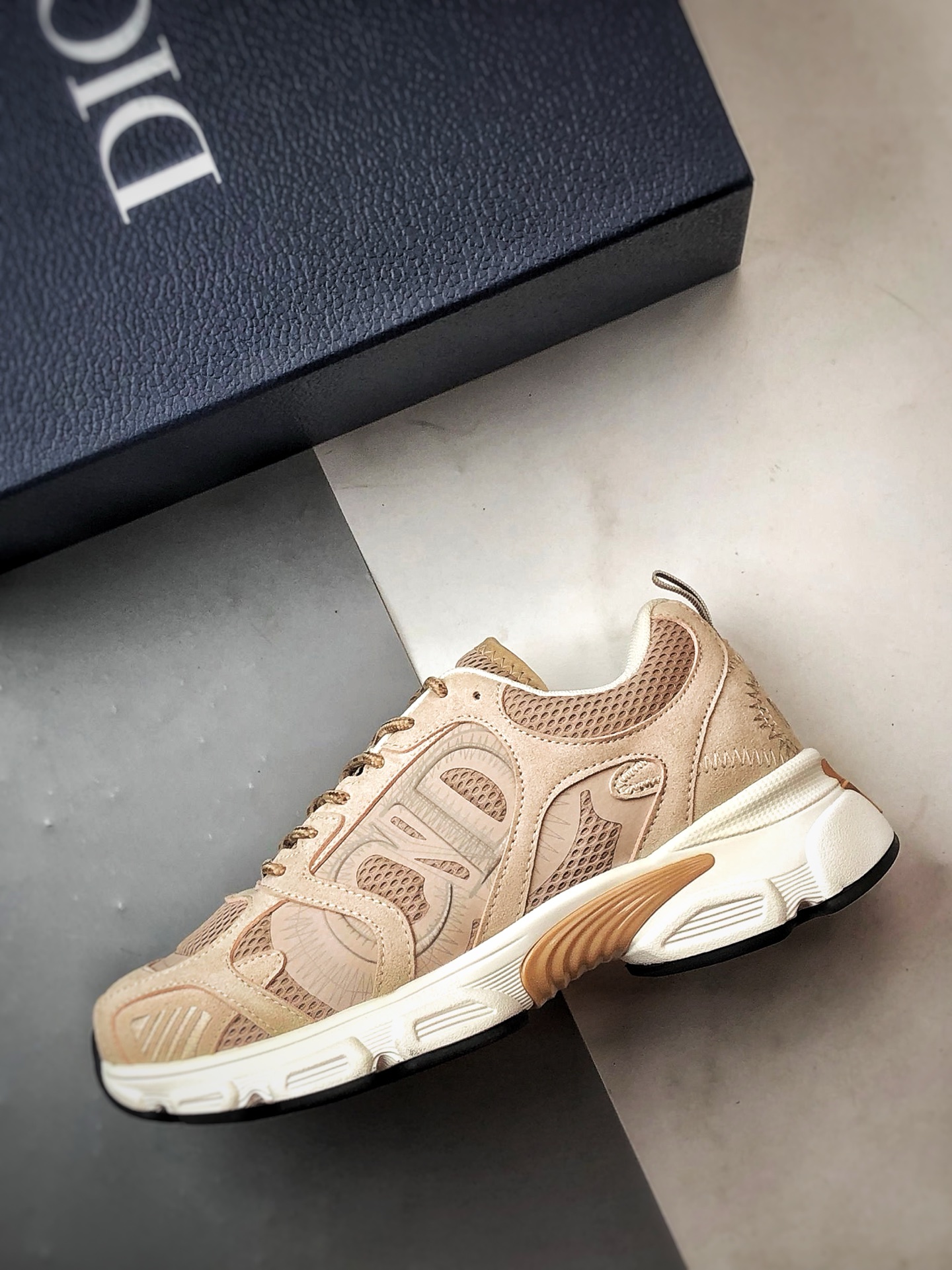 Dior/迪奥 Chrono系列 裸色 25ss本季最新单品 圆头系带生活休闲运动鞋