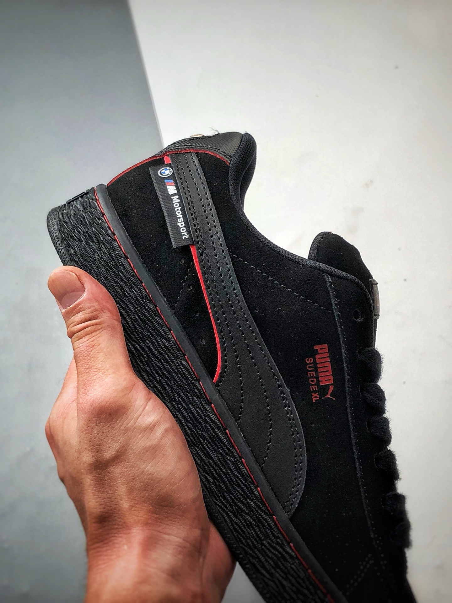 BMW x Puma Suede XL 黑色 绒面革舒适百搭休闲低帮板鞋 308706-01-Chinese UA Cheap High Quatity Brand Clothes Bags handbags Sneakers wholesale wholesaler seller from China Factory suppliers Fashion Clothing Shoes best Quality Beautiful Price BMW x Puma Suede XL 黑色 绒面革舒适百搭休闲低帮板鞋 308706-01