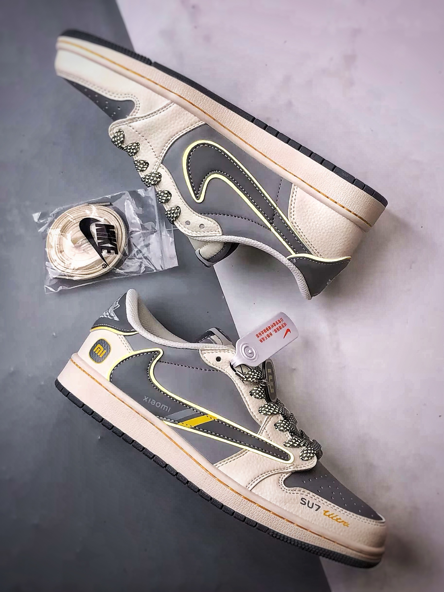 Air Jordan 1 Low OG ”高端定制” 小米su7米灰黄倒钩 XX3168-200-莆田鞋,莆田鞋货源,高仿鞋,高仿鞋货源,安福档口,莆田高仿鞋,莆田鞋批发,高仿鞋批发,莆田高仿运动鞋,高仿运动鞋,莆田运动鞋 Air Jordan 1 Low OG ”高端定制” 小米su7米灰黄倒钩 XX3168-200