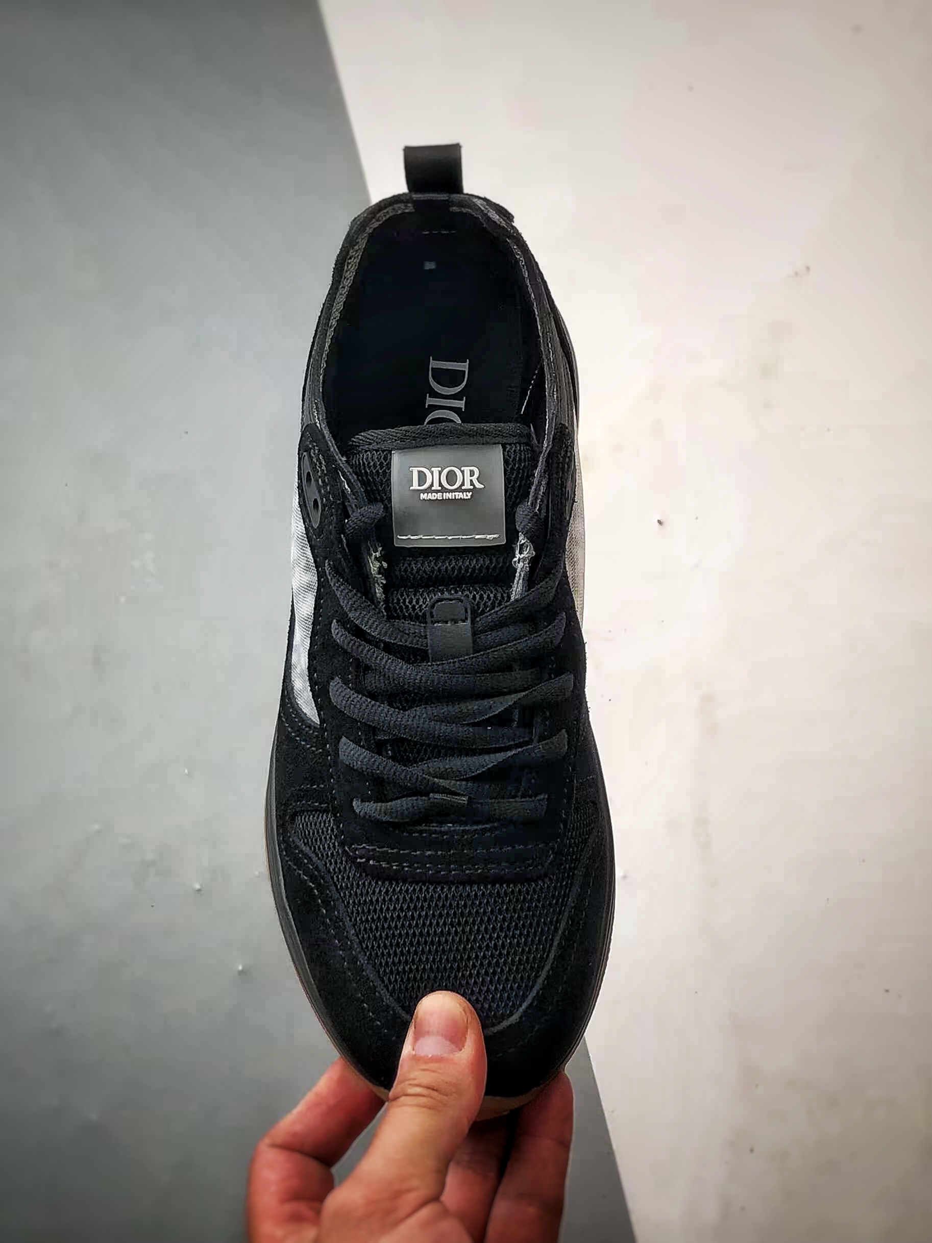 Dior/迪奥 B25 Oblique Runner Sneaker 黑色 老爹风系带低帮透气休闲运动慢跑鞋-Chinese UA Cheap High Quatity Brand Clothes Bags handbags Sneakers wholesale wholesaler seller from China Factory suppliers Fashion Clothing Shoes best Quality Beautiful Price Dior/迪奥 B25 Oblique Runner Sneaker 黑色 老爹风系带低帮透气休闲运动慢跑鞋