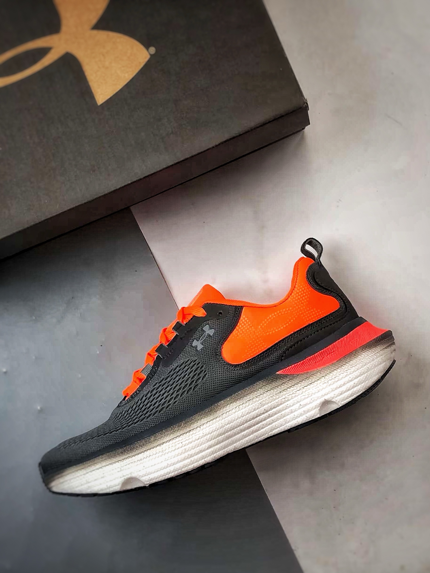 220 Under Armour Infinite Elite 2 灰橙色 网布织物舒适百搭轻便透气缓震跑步鞋-Chinese UA Cheap High Quatity Brand Clothes Bags handbags Sneakers wholesale wholesaler seller from China Factory suppliers Fashion Clothing Shoes best Quality Beautiful Price 220 Under Armour Infinite Elite 2 灰橙色 网布织物舒适百搭轻便透气缓震跑步鞋