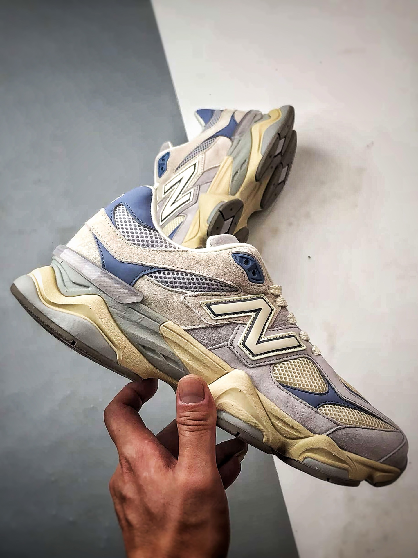 New Balance 9060 灰蓝色 复古休闲运动老爹鞋 U9060EEL-莆田鞋,莆田鞋货源,高仿鞋,高仿鞋货源,安福档口,莆田高仿鞋,莆田鞋批发,高仿鞋批发,莆田高仿运动鞋,高仿运动鞋,莆田运动鞋 New Balance 9060 灰蓝色 复古休闲运动老爹鞋 U9060EEL