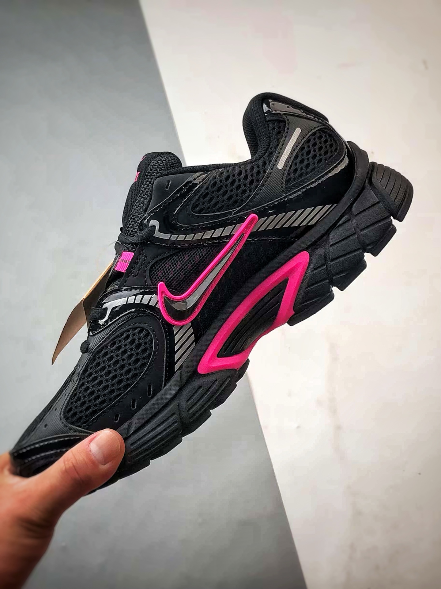 NK V5 RNR系列 黑灰紫 复古Y3K风格舒适百搭跑步鞋 HJ5228-007