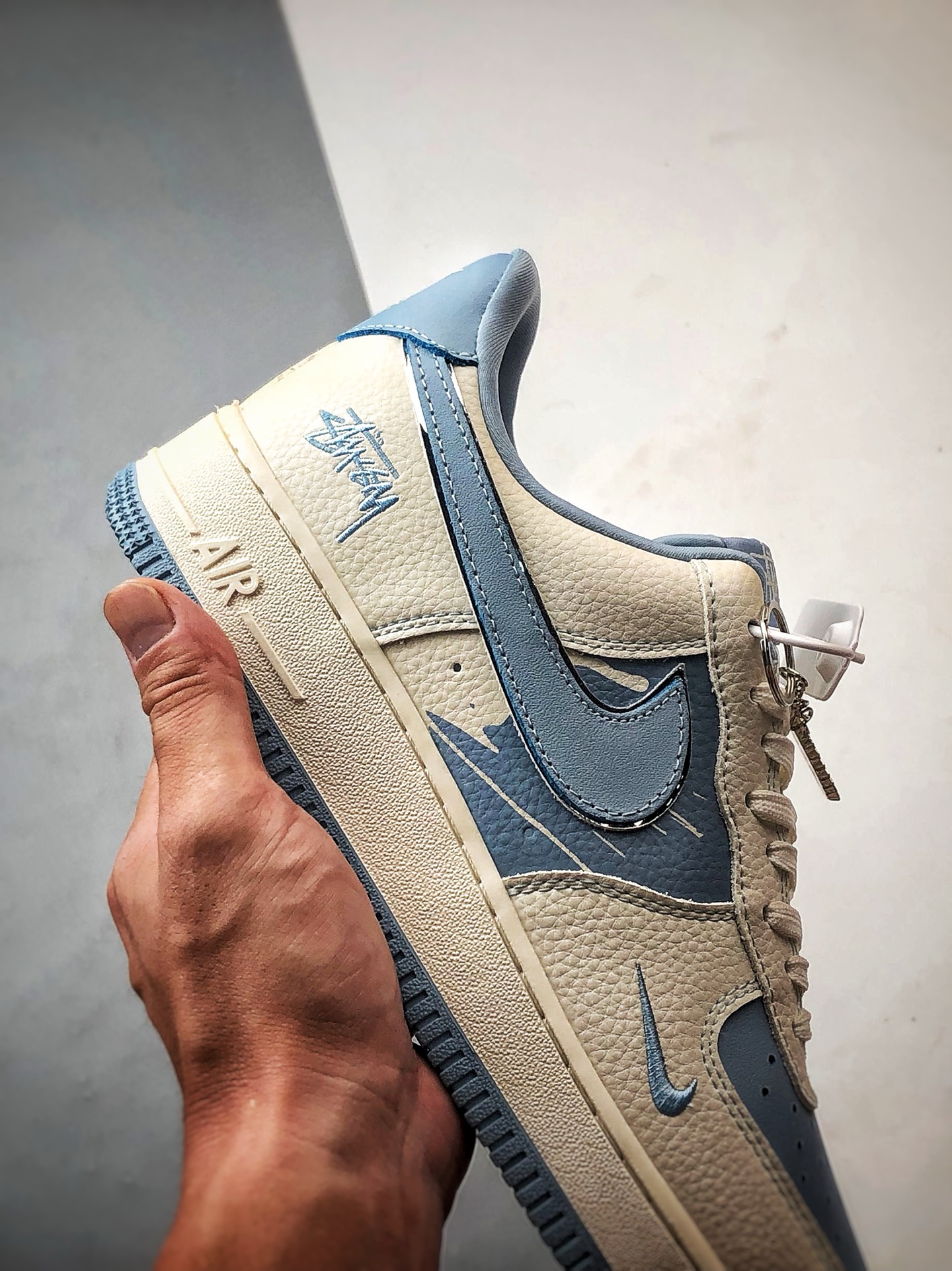 280 Stussy x Air Force 1 Low 米白蓝 KK1988-090-Chinese UA Cheap High Quatity Brand Clothes Bags handbags Sneakers wholesale wholesaler seller from China Factory suppliers Fashion Clothing Shoes best Quality Beautiful Price 280 Stussy x Air Force 1 Low 米白蓝 KK1988-090