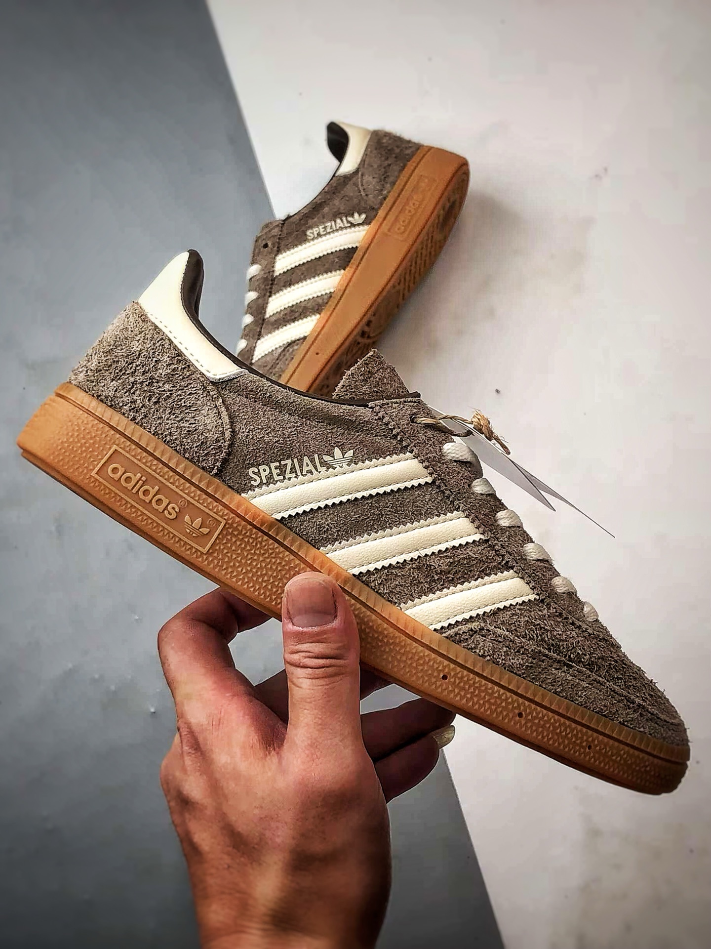 AD Originals Handball Spzl 褐色 三叶草复古休闲运动板鞋 IF6490