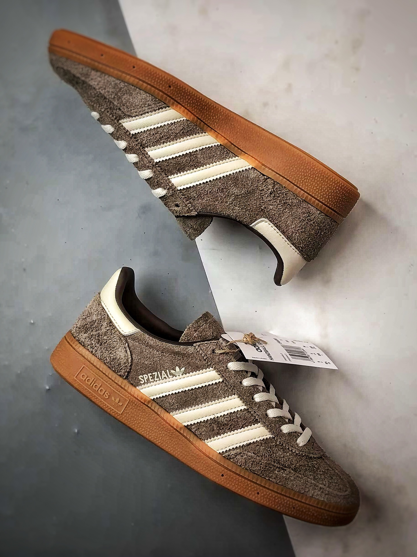 AD Originals Handball Spzl 褐色 三叶草复古休闲运动板鞋 IF6490