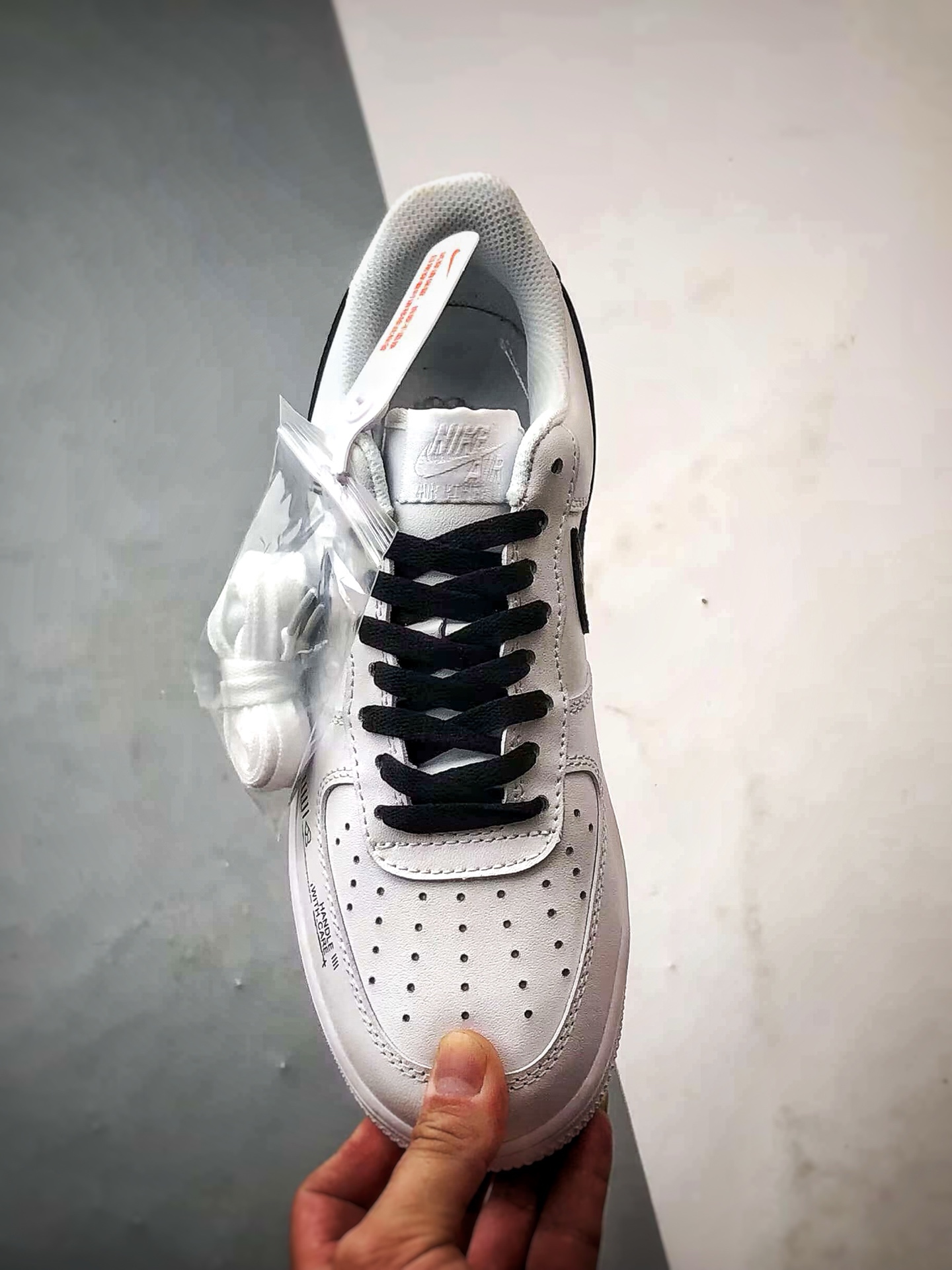 定制球鞋 Air Force 1 Low 印花集 黑白手绘 经典休闲运动板鞋 CW2288-030