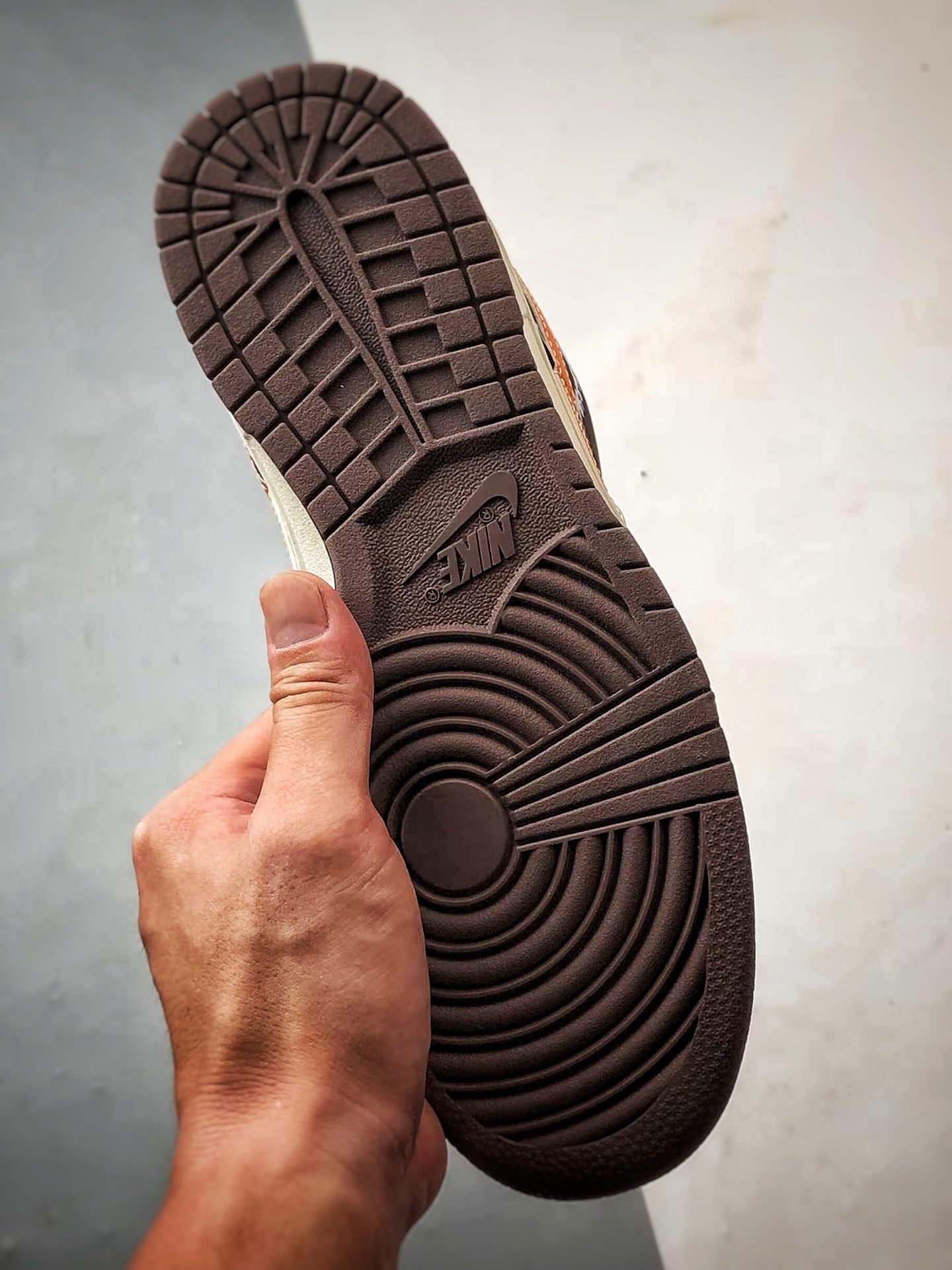 NK Dunk Low Retro ”DIY高端定制” 鬼脸米棕橙反光钩 低帮休闲运动板鞋 KK1333-034