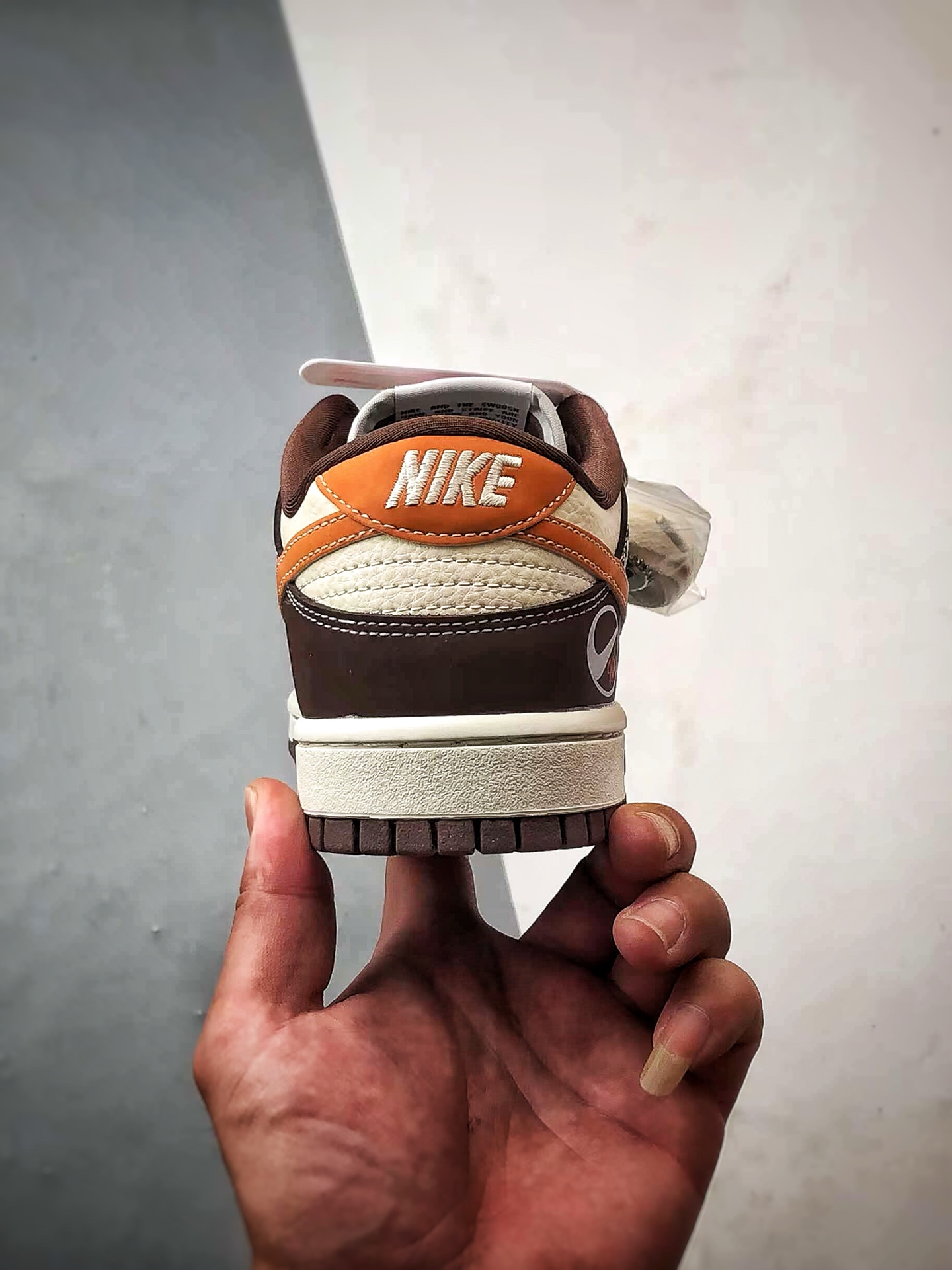 NK Dunk Low Retro ”DIY高端定制” 鬼脸米棕橙反光钩 低帮休闲运动板鞋 KK1333-034