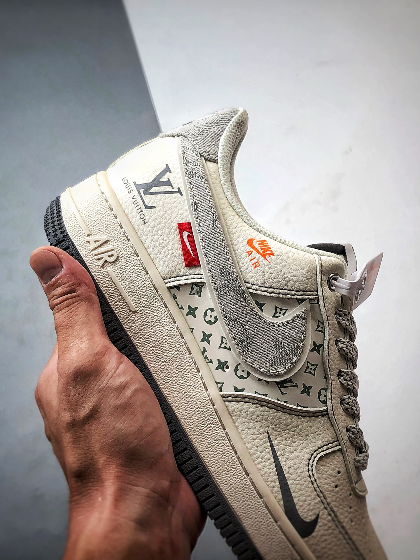 LV x Air Force 1 Low 米白灰牛仔钩 YX5066-346