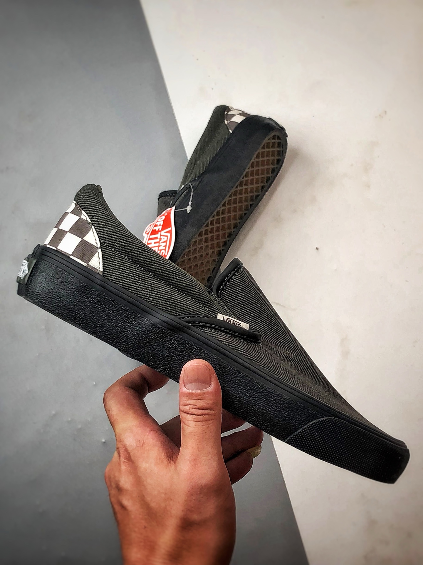 160 Vainl Archive x Vans Slip-On 黑色 联名款牛仔一脚蹬休闲低帮板鞋 VN000BVZRUX1-Chinese UA Cheap High Quatity Brand Clothes Bags handbags Sneakers wholesale wholesaler seller from China Factory suppliers Fashion Clothing Shoes best Quality Beautiful Price 160 Vainl Archive x Vans Slip-On 黑色 联名款牛仔一脚蹬休闲低帮板鞋 VN000BVZRUX1