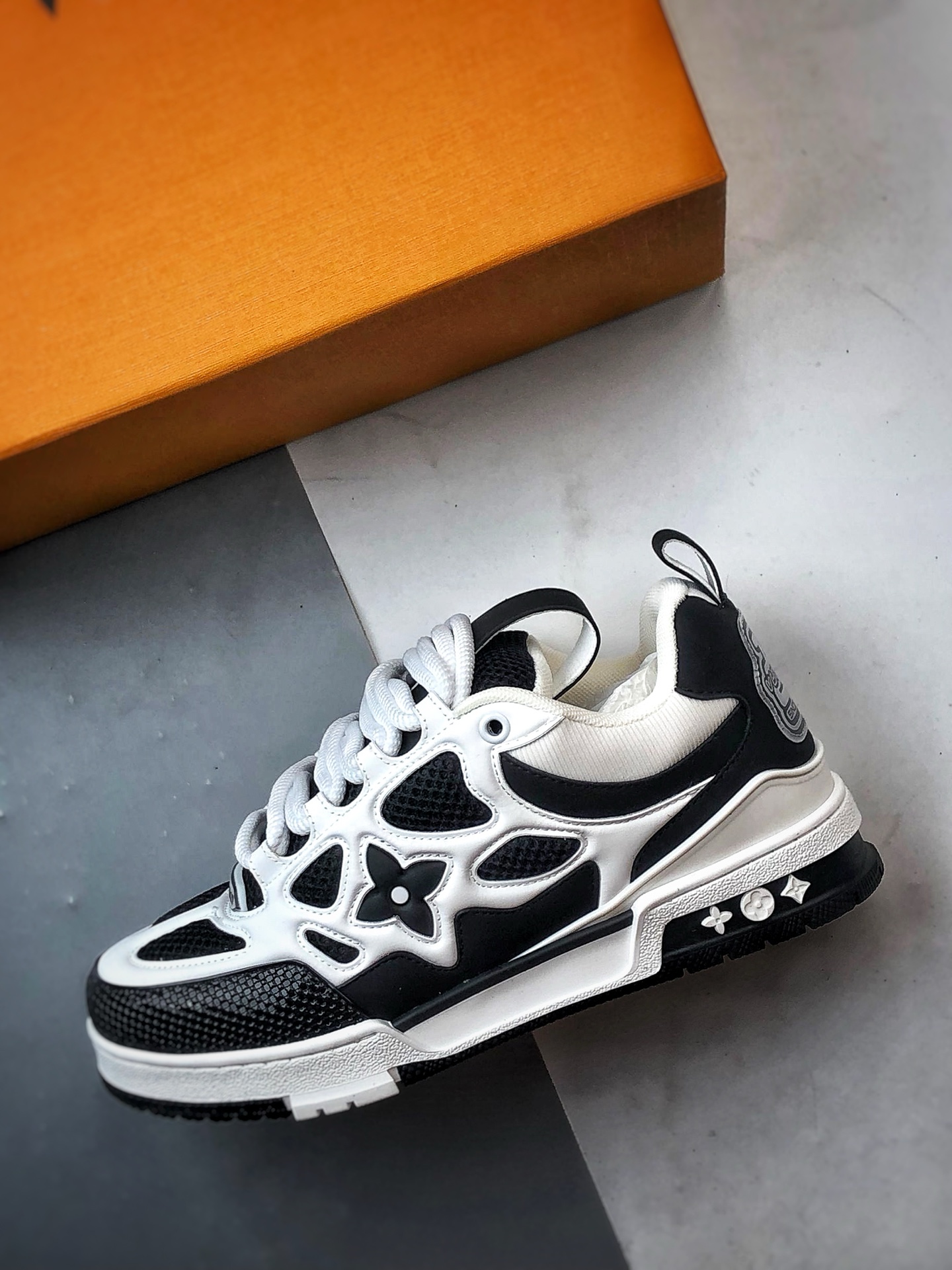 驴牌 Skate系列板鞋 黑白 时尚潮流休闲运动板鞋