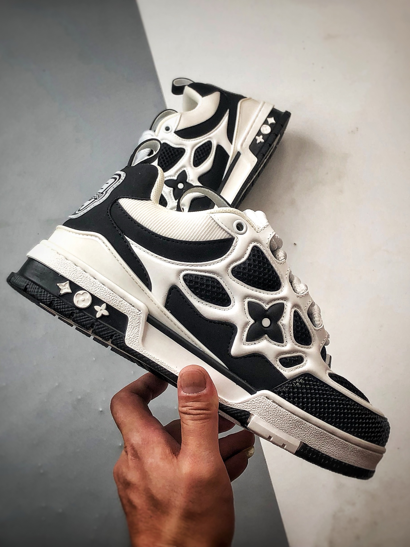 驴牌 Skate系列板鞋 黑白 时尚潮流休闲运动板鞋