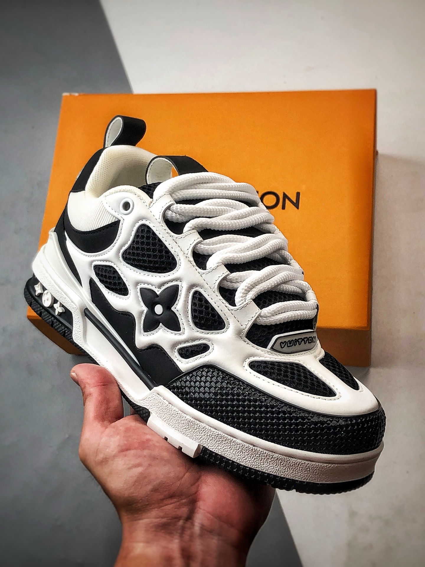 驴牌 Skate系列板鞋 黑白 时尚潮流休闲运动板鞋