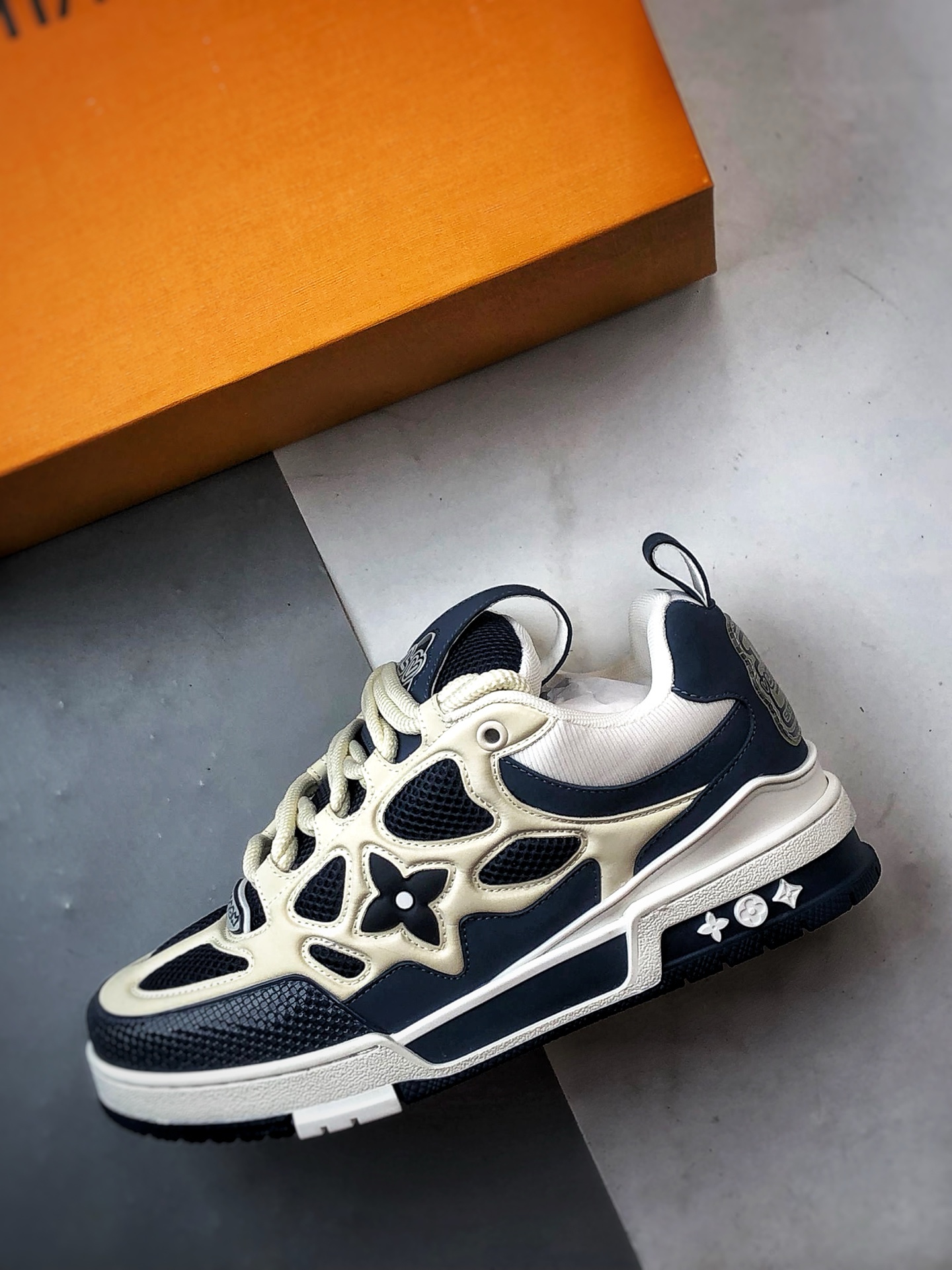 驴牌 Skate系列板鞋 蓝白 时尚潮流休闲运动板鞋