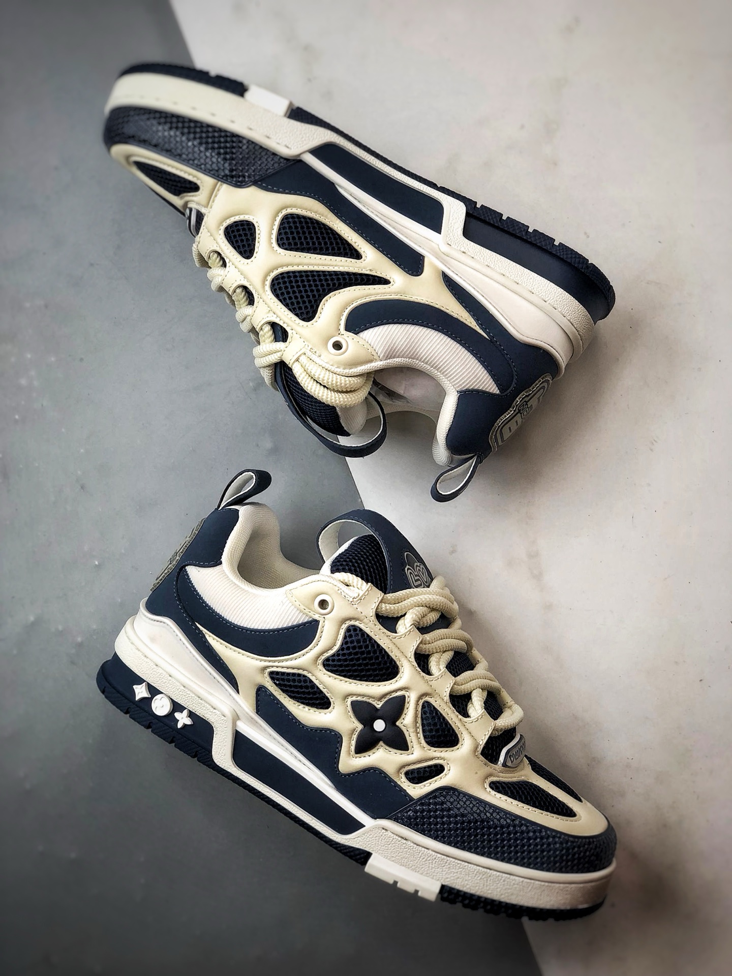 驴牌 Skate系列板鞋 蓝白 时尚潮流休闲运动板鞋