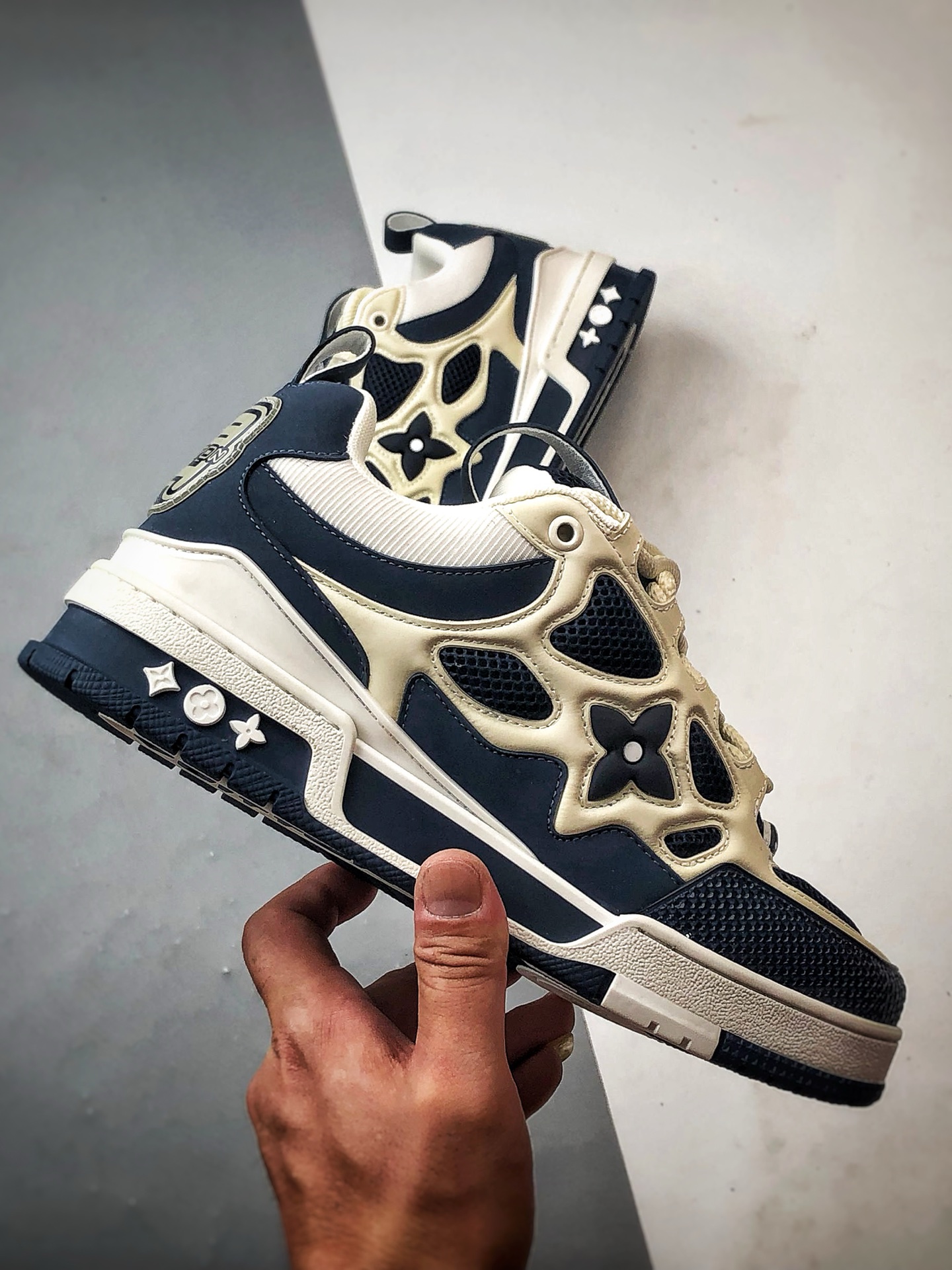 驴牌 Skate系列板鞋 蓝白 时尚潮流休闲运动板鞋