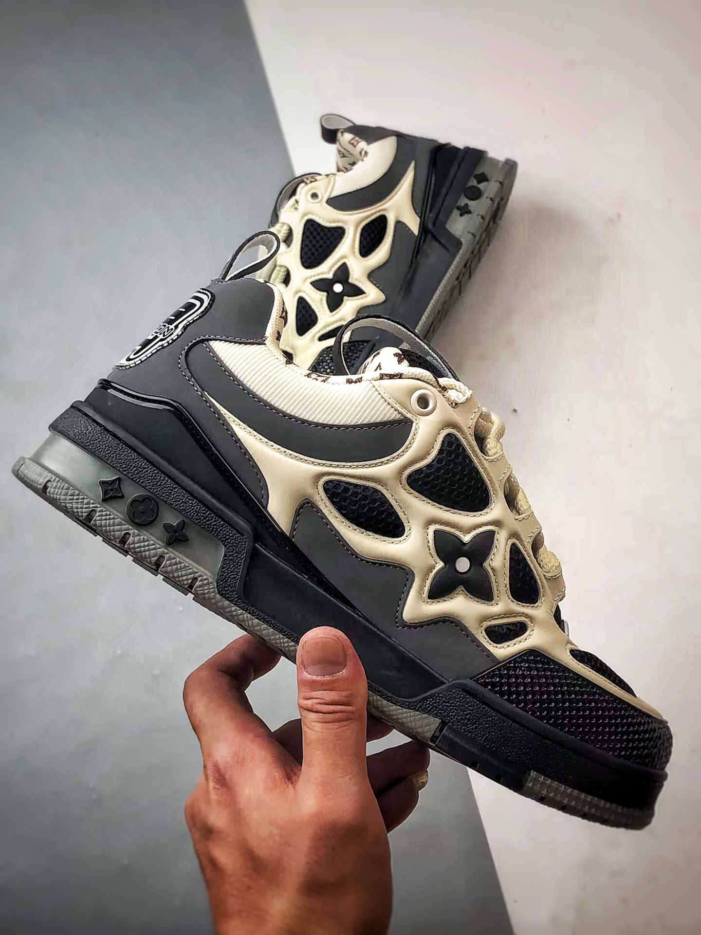 驴牌 Skate系列板鞋 灰白 时尚潮流休闲运动板鞋