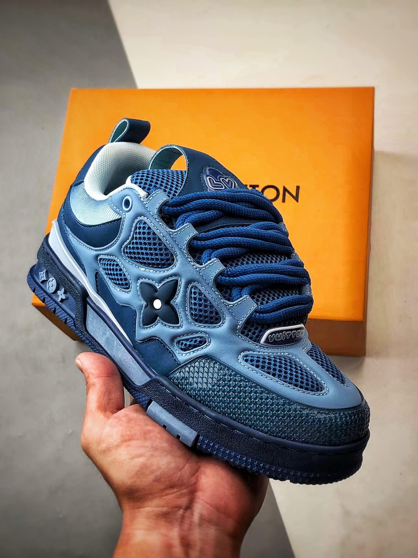 驴牌 Skate系列板鞋 蓝色 时尚潮流休闲运动板鞋