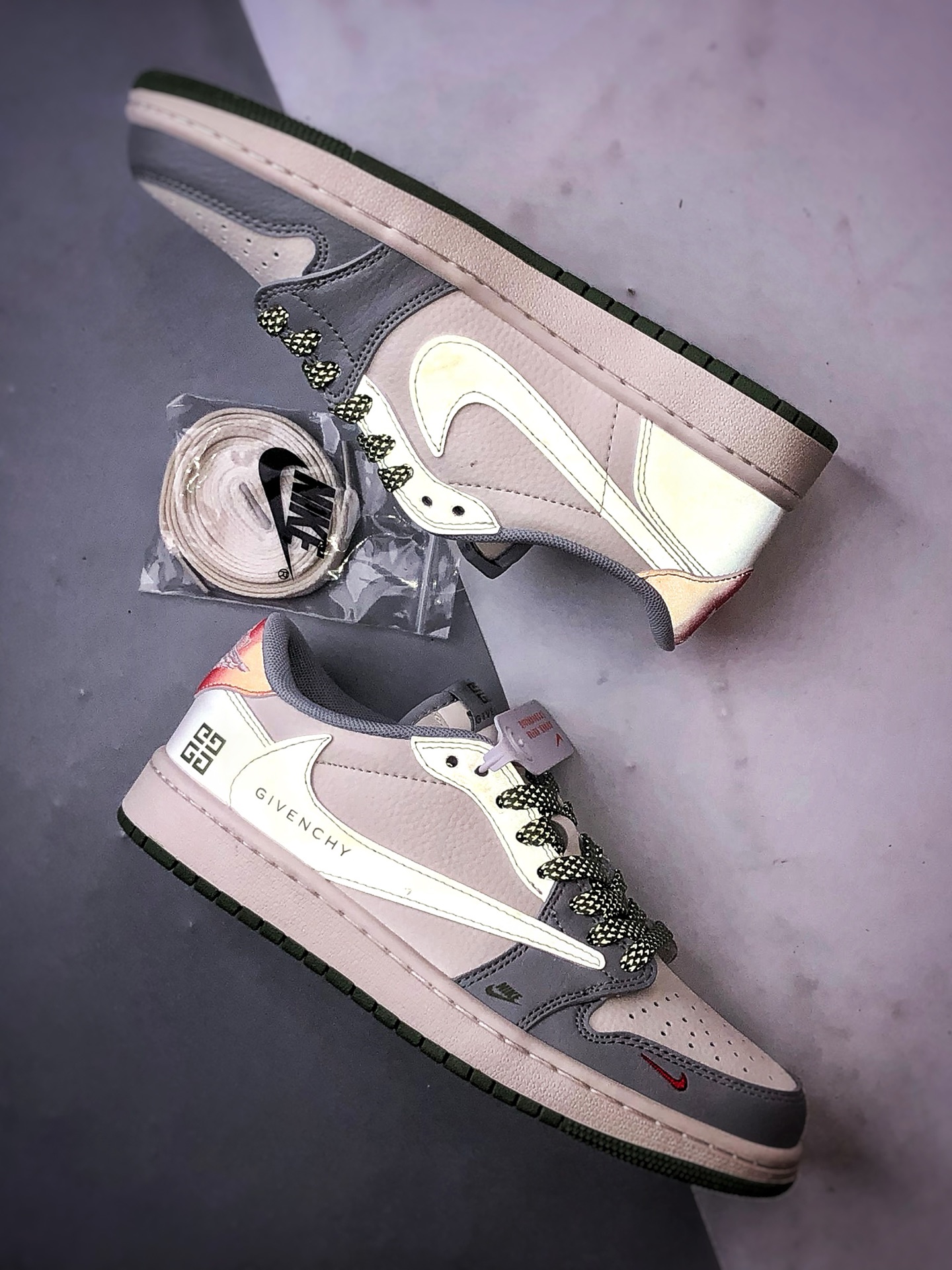 Air Jordan 1 Low ”高端定制” 纪梵希白灰绿倒钩 XS7089-600-莆田鞋,莆田鞋货源,高仿鞋,高仿鞋货源,安福档口,莆田高仿鞋,莆田鞋批发,高仿鞋批发,莆田高仿运动鞋,高仿运动鞋,莆田运动鞋 Air Jordan 1 Low ”高端定制” 纪梵希白灰绿倒钩 XS7089-600