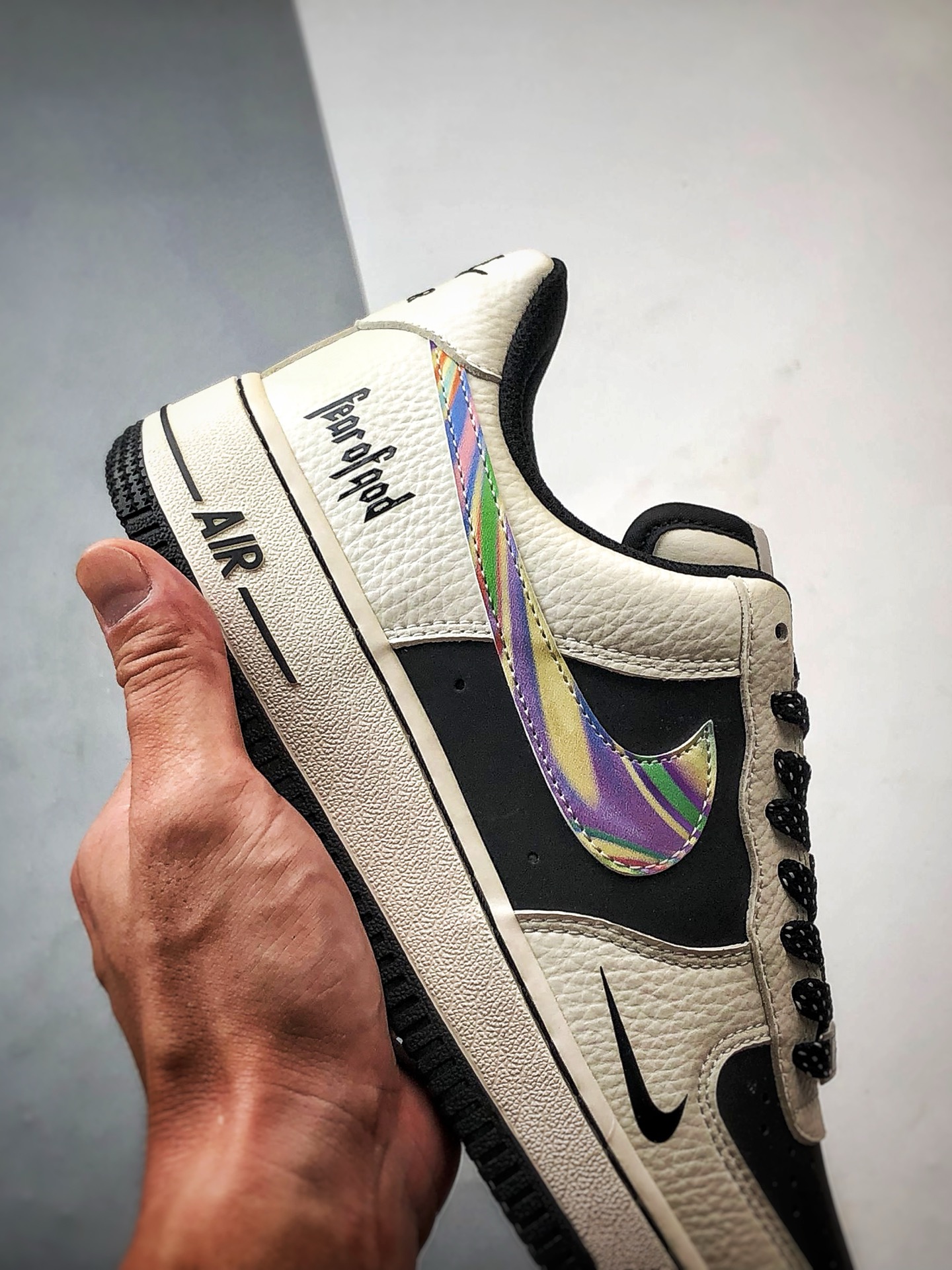 Fx Air Force 1 Low 白黑彩钩 LW9279-011-莆田鞋,莆田鞋货源,高仿鞋,高仿鞋货源,安福档口,莆田高仿鞋,莆田鞋批发,高仿鞋批发,莆田高仿运动鞋,高仿运动鞋,莆田运动鞋 Fx Air Force 1 Low 白黑彩钩 LW9279-011