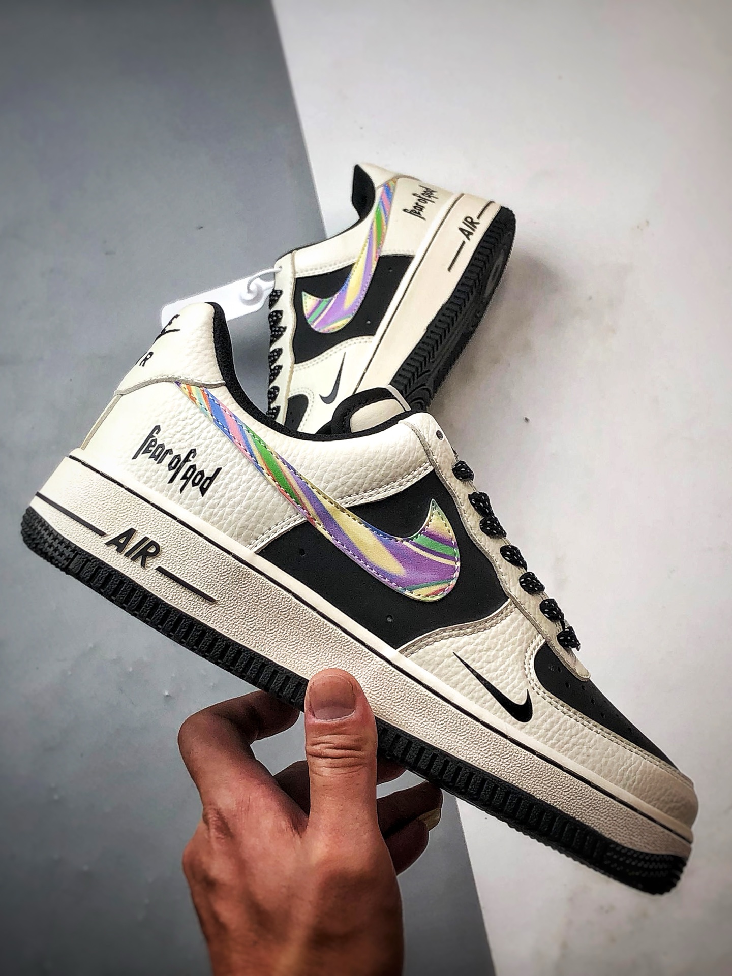 Fx Air Force 1 Low 白黑彩钩 LW9279-011-莆田鞋,莆田鞋货源,高仿鞋,高仿鞋货源,安福档口,莆田高仿鞋,莆田鞋批发,高仿鞋批发,莆田高仿运动鞋,高仿运动鞋,莆田运动鞋 Fx Air Force 1 Low 白黑彩钩 LW9279-011