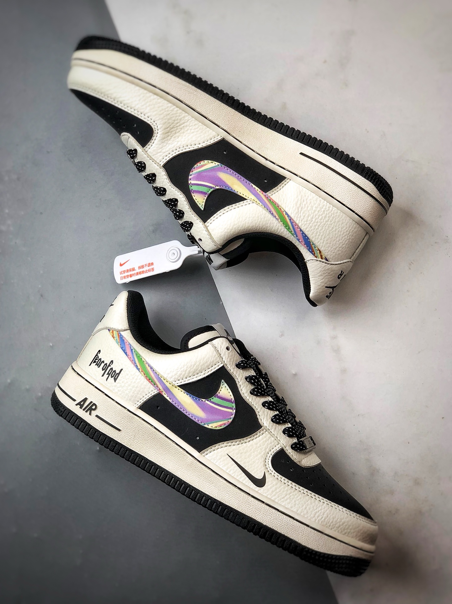 Fx Air Force 1 Low 白黑彩钩 LW9279-011-莆田鞋,莆田鞋货源,高仿鞋,高仿鞋货源,安福档口,莆田高仿鞋,莆田鞋批发,高仿鞋批发,莆田高仿运动鞋,高仿运动鞋,莆田运动鞋 Fx Air Force 1 Low 白黑彩钩 LW9279-011