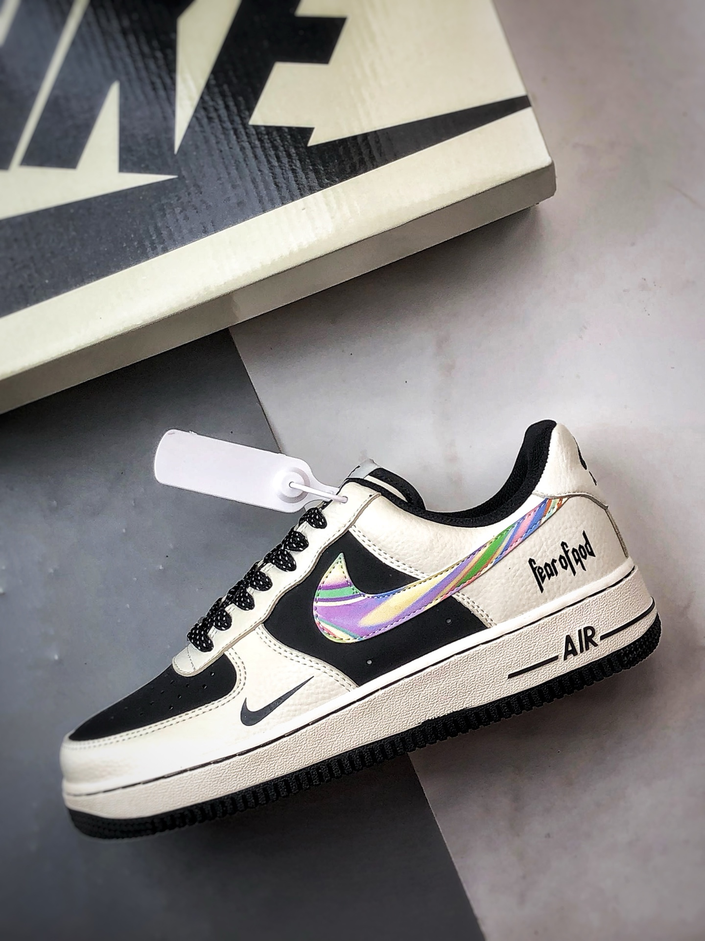 Fx Air Force 1 Low 白黑彩钩 LW9279-011-莆田鞋,莆田鞋货源,高仿鞋,高仿鞋货源,安福档口,莆田高仿鞋,莆田鞋批发,高仿鞋批发,莆田高仿运动鞋,高仿运动鞋,莆田运动鞋 Fx Air Force 1 Low 白黑彩钩 LW9279-011