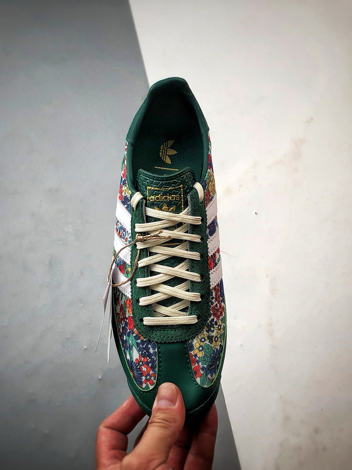 200 AD Originals SL 72 RS 花卉绿色 经典复古轻便休闲运动慢跑鞋 JH7226