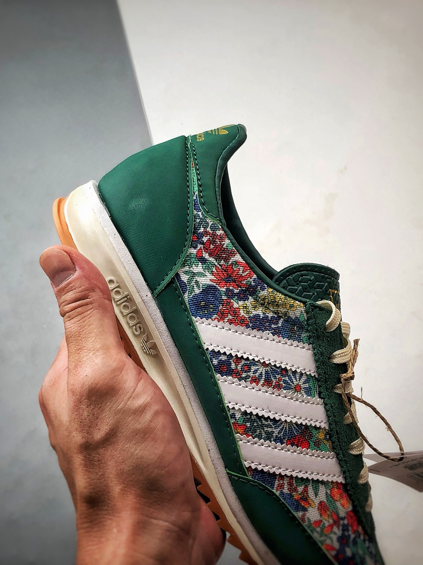 200 AD Originals SL 72 RS 花卉绿色 经典复古轻便休闲运动慢跑鞋 JH7226