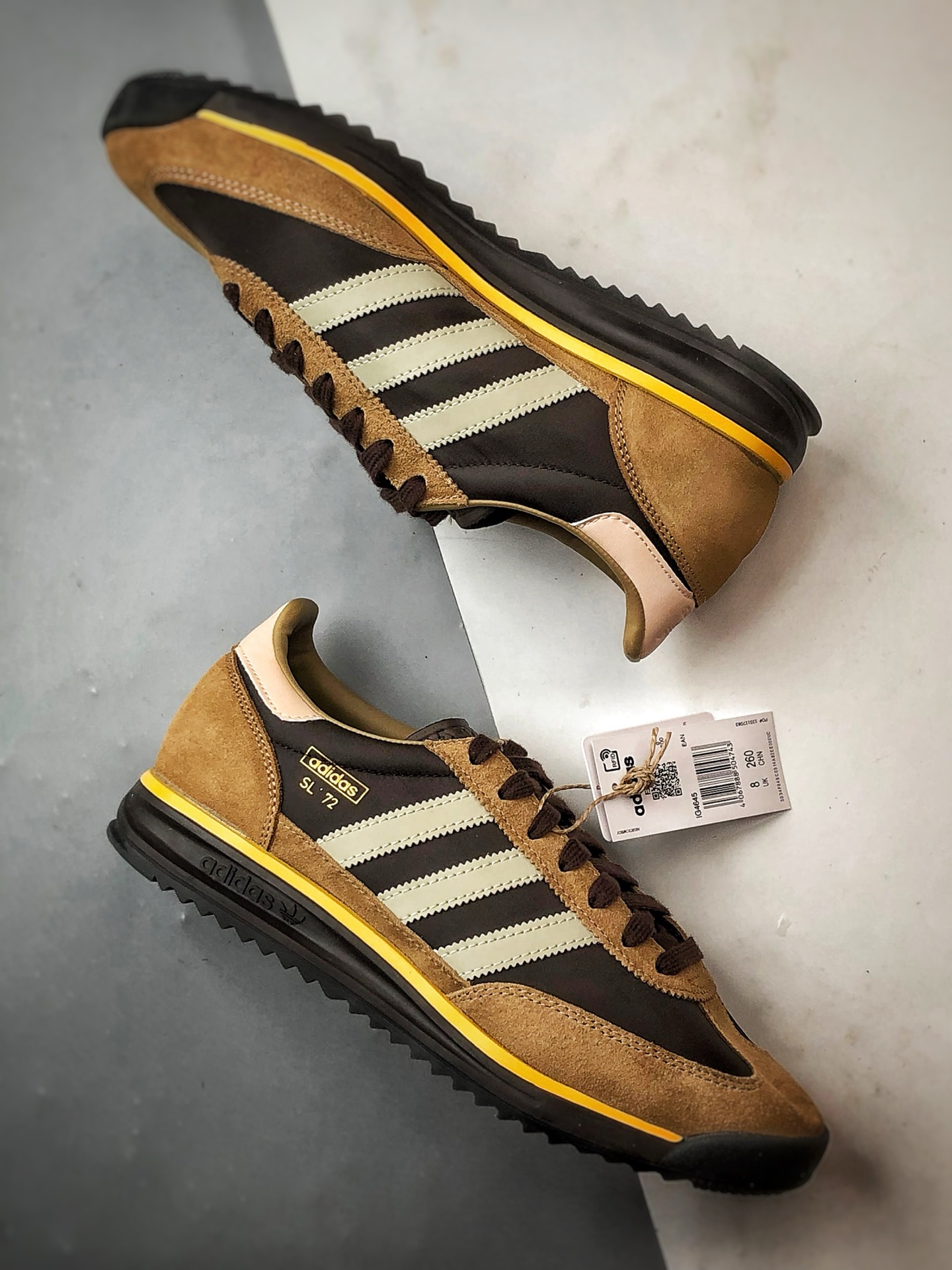 200 AD Originals SL 72 RS 板栗粽 经典复古轻便休闲运动慢跑鞋 IG4645