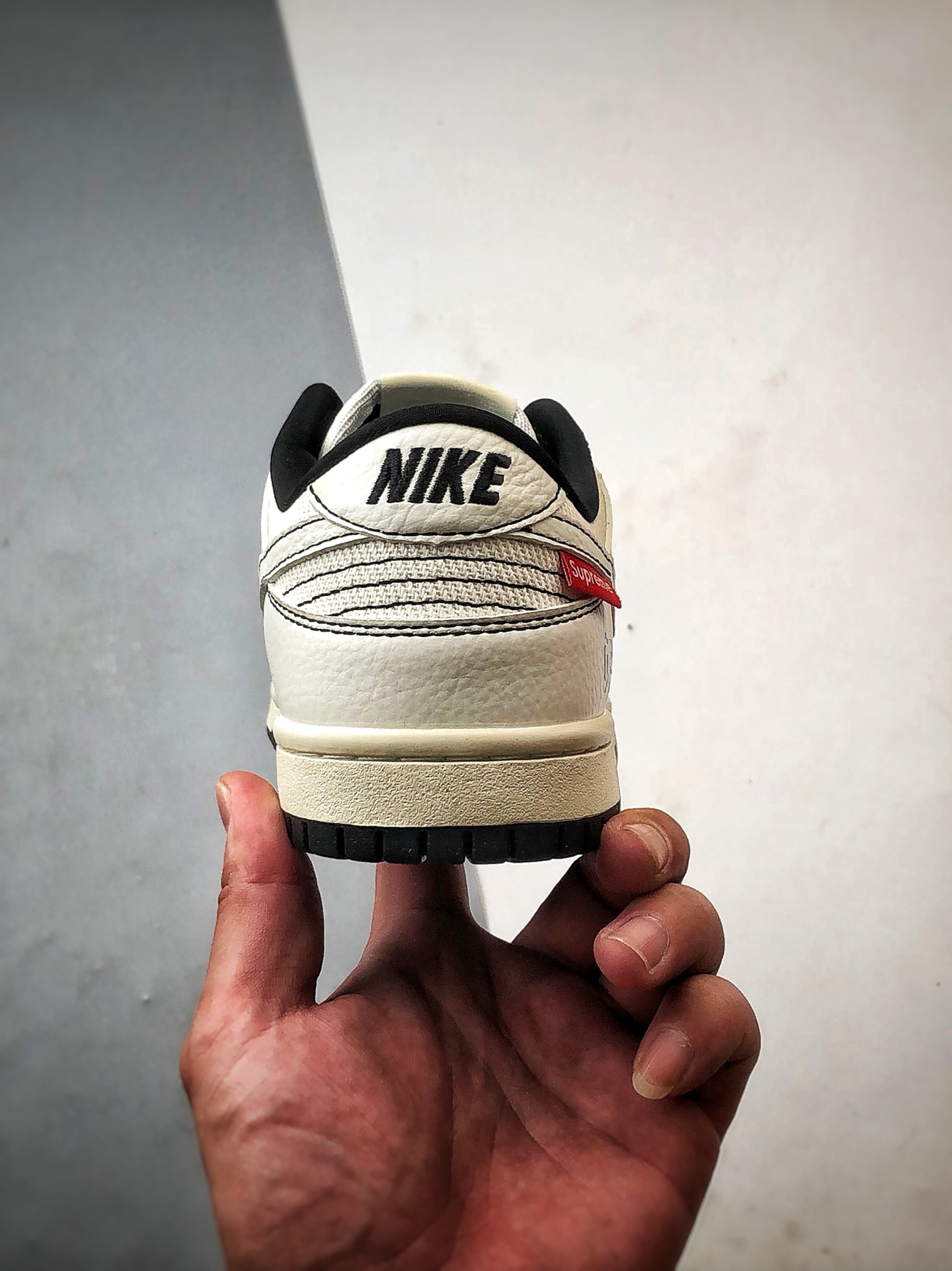 290 NK Dunk Low Retro ”DIY高端定制” Sup麻布拼接米白黑 低帮休闲运动板鞋 SC9207-424