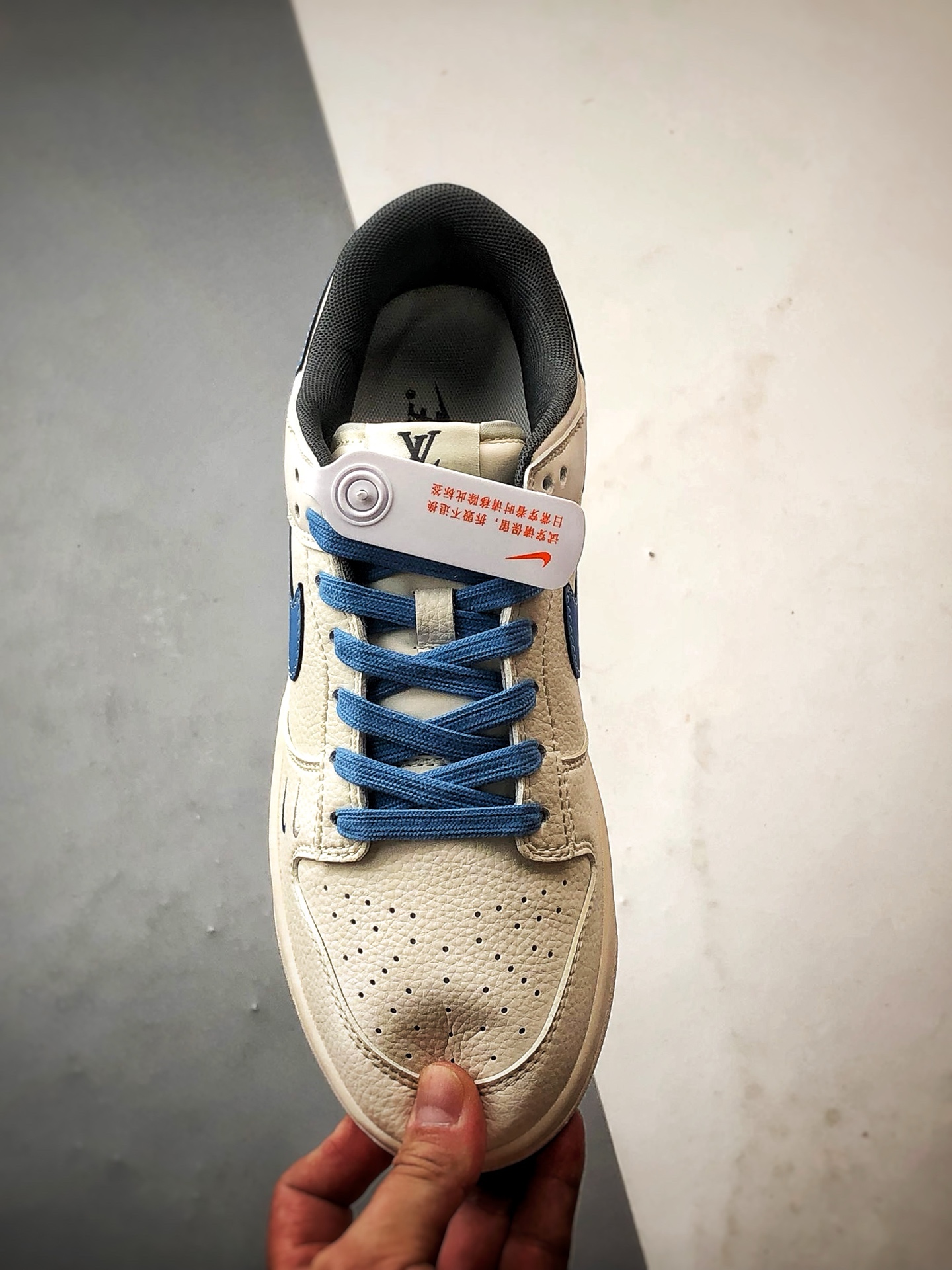 290 NK Dunk Low Retro ”DIY高端定制” LV反光米灰蓝钩 低帮休闲运动板鞋 JP1648-006