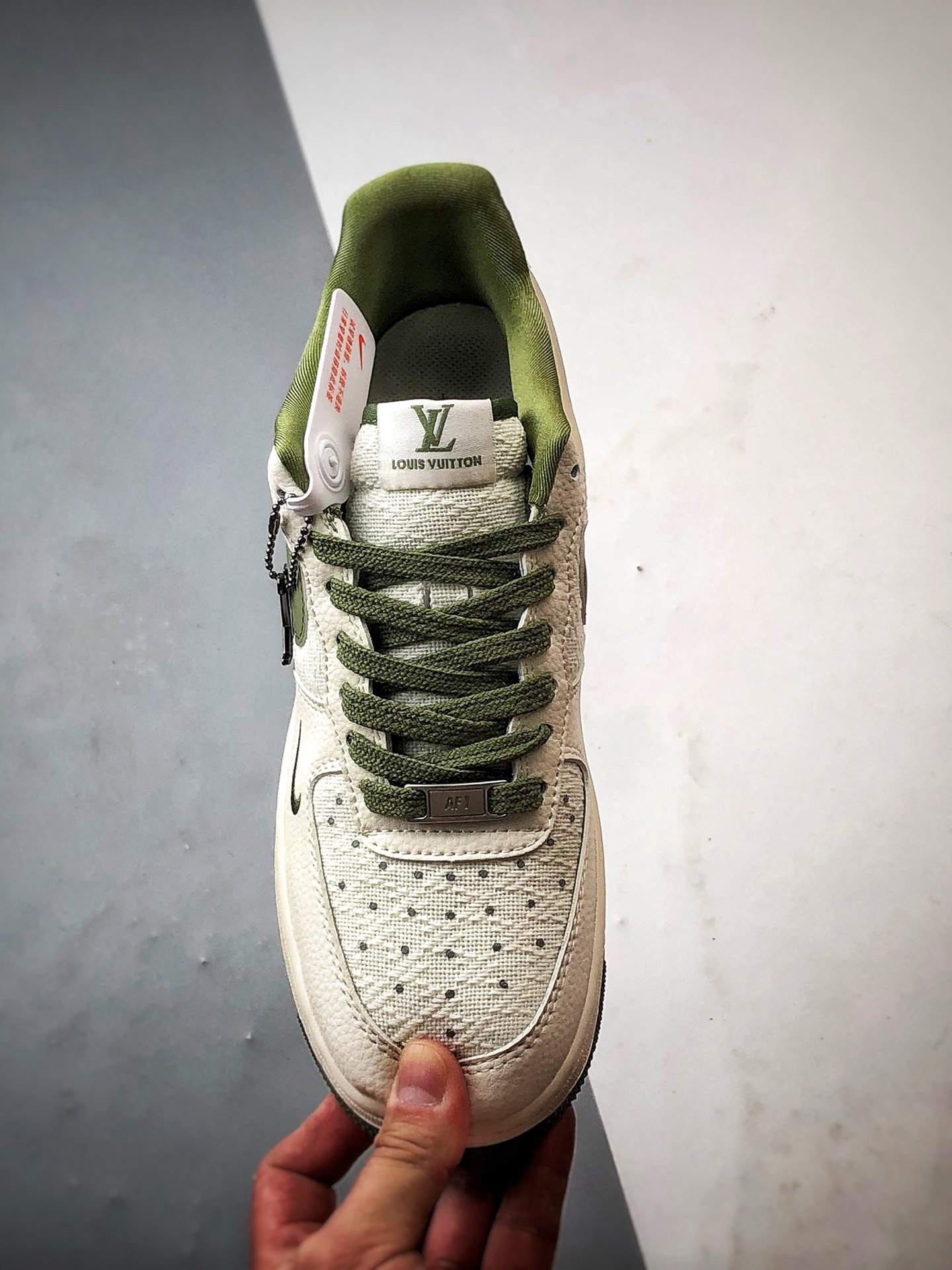 280 LV x Air Force 1 Low 麻布拼接米白绿 XX3168-192-Chinese UA Cheap High Quatity Brand Clothes Bags handbags Sneakers wholesale wholesaler seller from China Factory suppliers Fashion Clothing Shoes best Quality Beautiful Price 280 LV x Air Force 1 Low 麻布拼接米白绿 XX3168-192