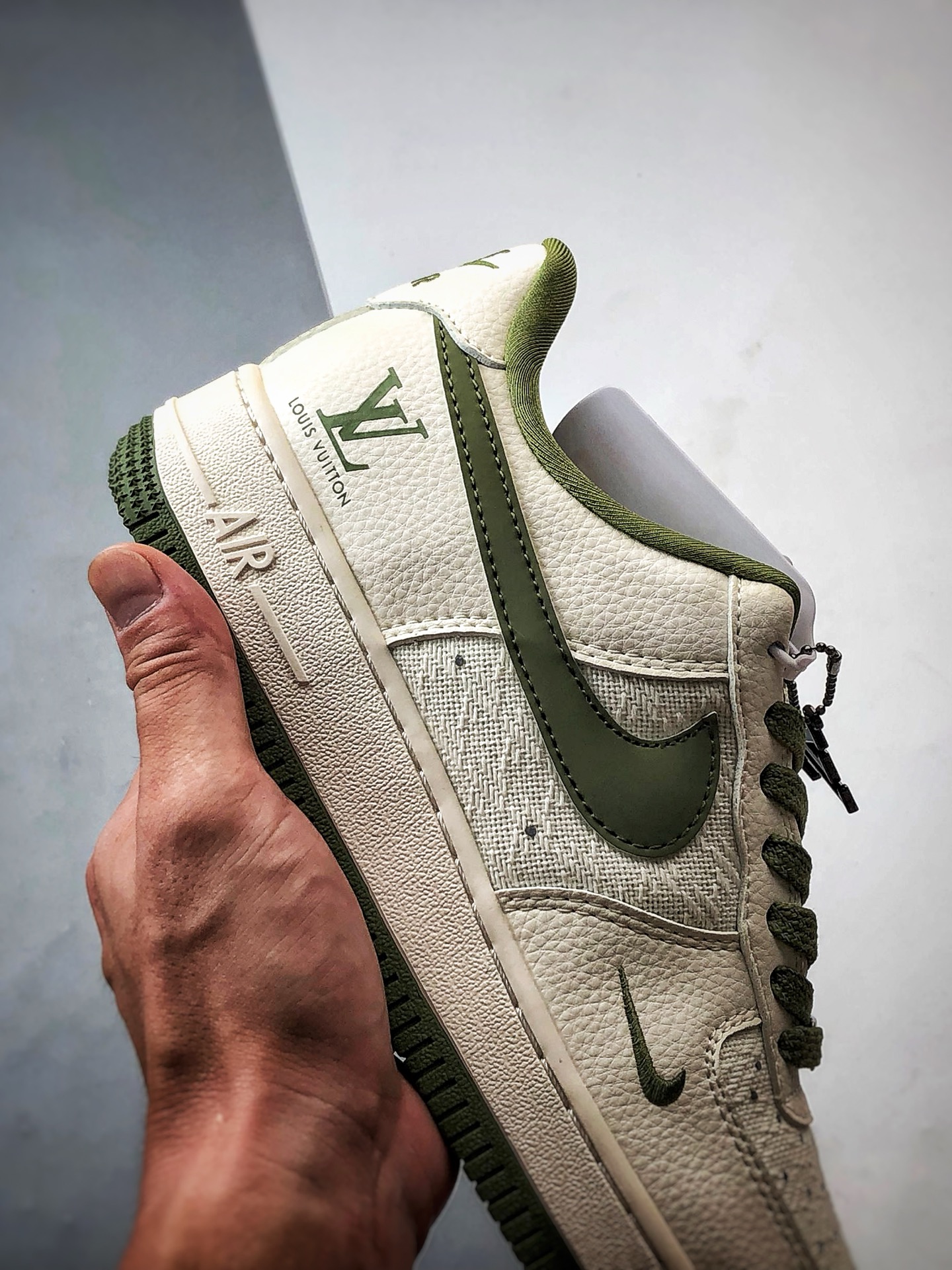 280 LV x Air Force 1 Low 麻布拼接米白绿 XX3168-192-Chinese UA Cheap High Quatity Brand Clothes Bags handbags Sneakers wholesale wholesaler seller from China Factory suppliers Fashion Clothing Shoes best Quality Beautiful Price 280 LV x Air Force 1 Low 麻布拼接米白绿 XX3168-192