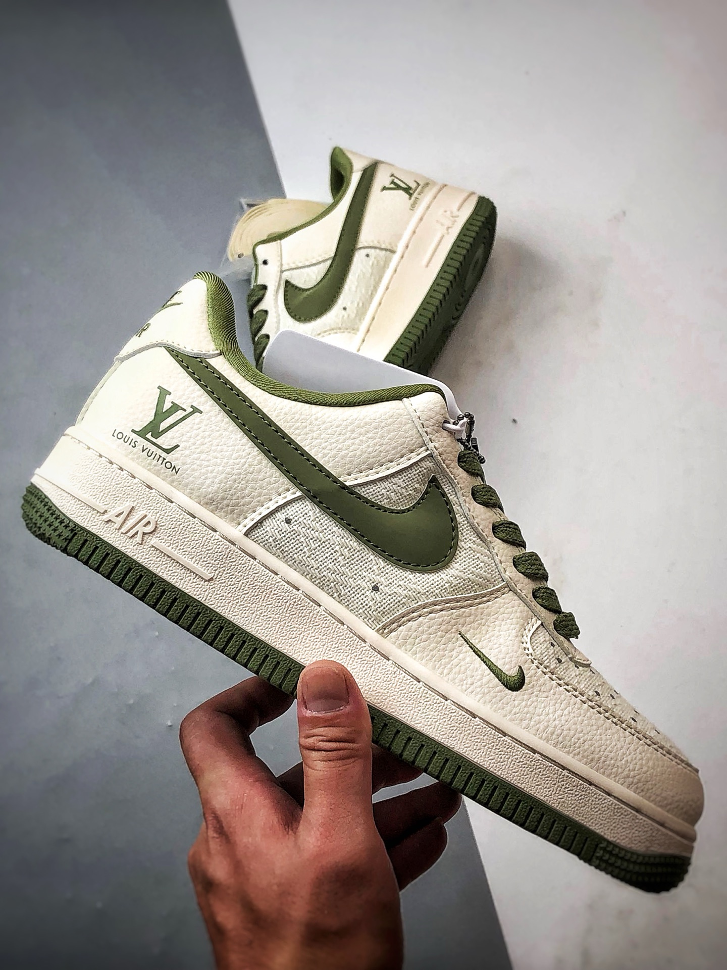 280 LV x Air Force 1 Low 麻布拼接米白绿 XX3168-192-Chinese UA Cheap High Quatity Brand Clothes Bags handbags Sneakers wholesale wholesaler seller from China Factory suppliers Fashion Clothing Shoes best Quality Beautiful Price 280 LV x Air Force 1 Low 麻布拼接米白绿 XX3168-192