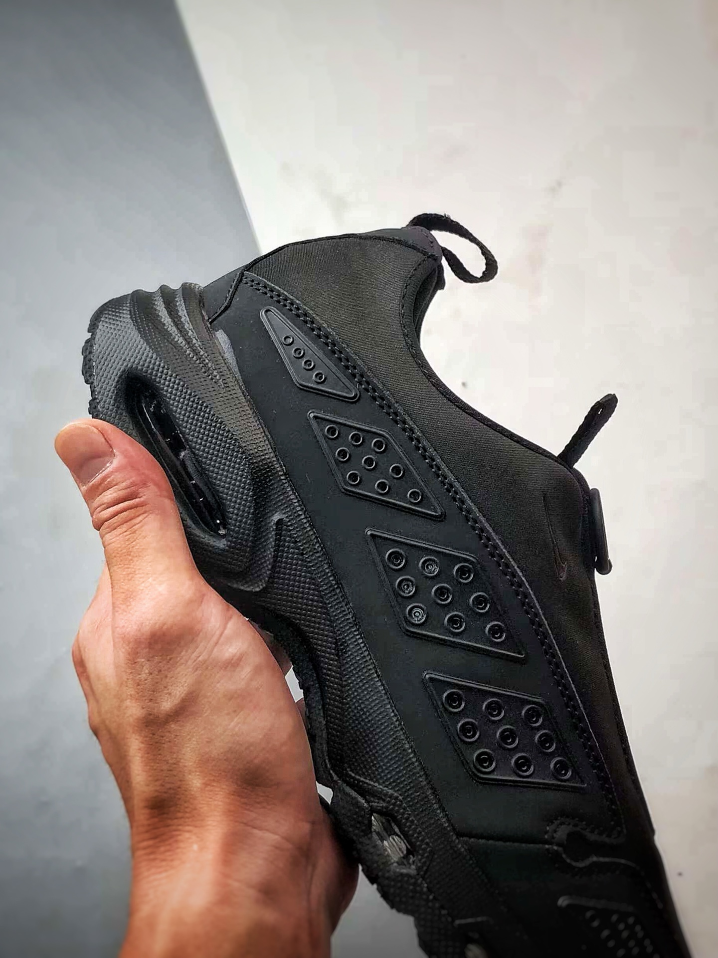 200 NK Air Max Sunder 黑色 解构机能风全掌气垫休闲跑步鞋