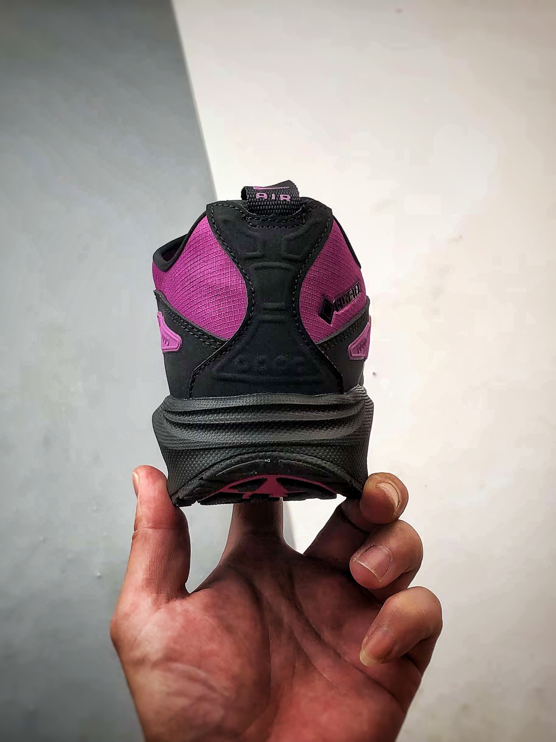 200 NK Air Max Sunder 黑紫 解构机能风全掌气垫休闲跑步鞋